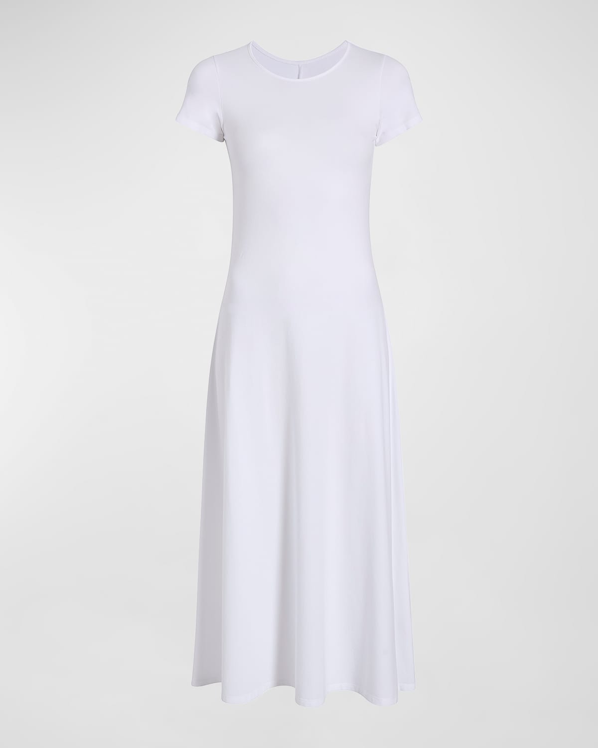 Another Tomorrow Cotton Fitted Tee Dress