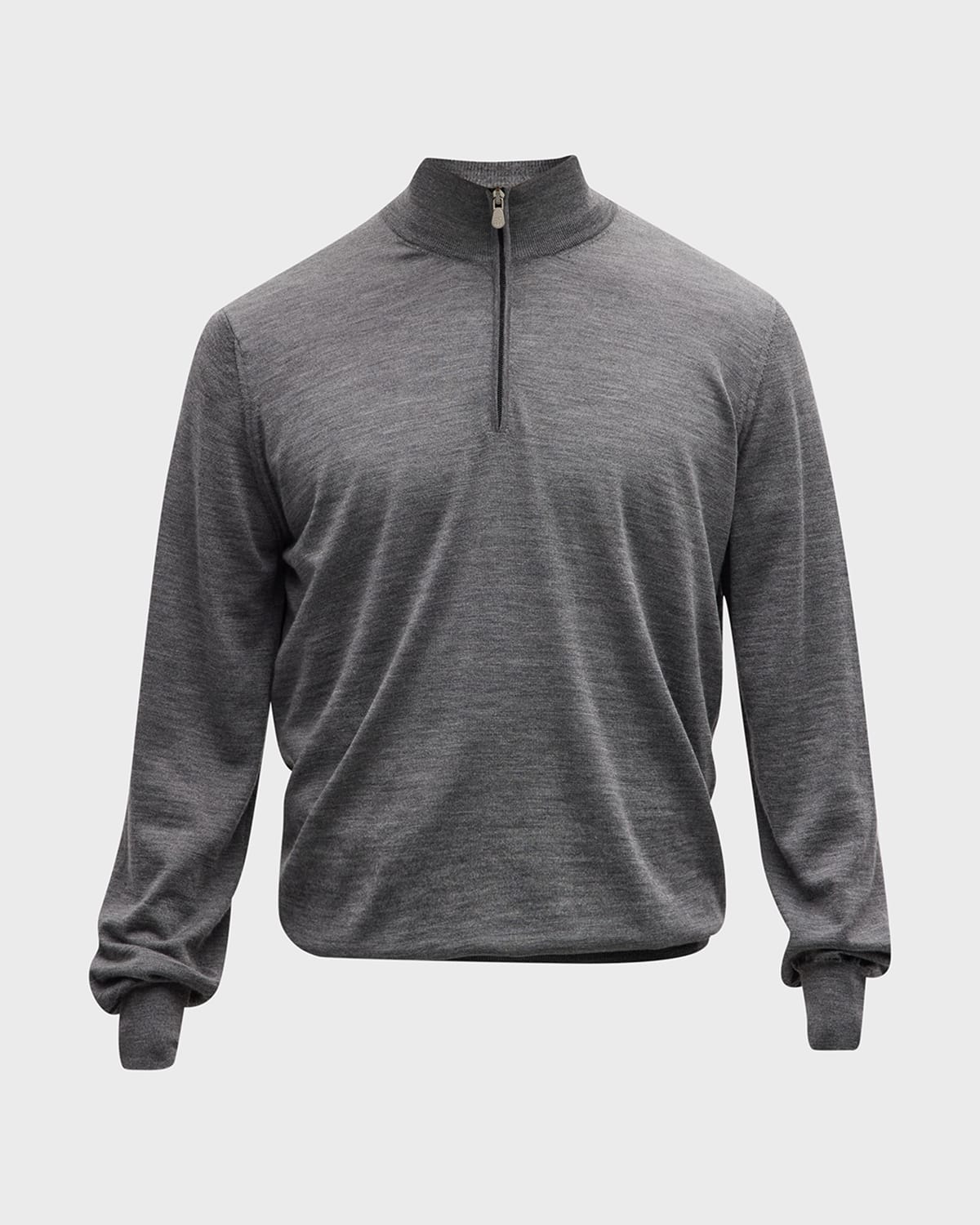 Brunello Cucinelli Men's Wool-Cashmere 1/4-Zip Sweater