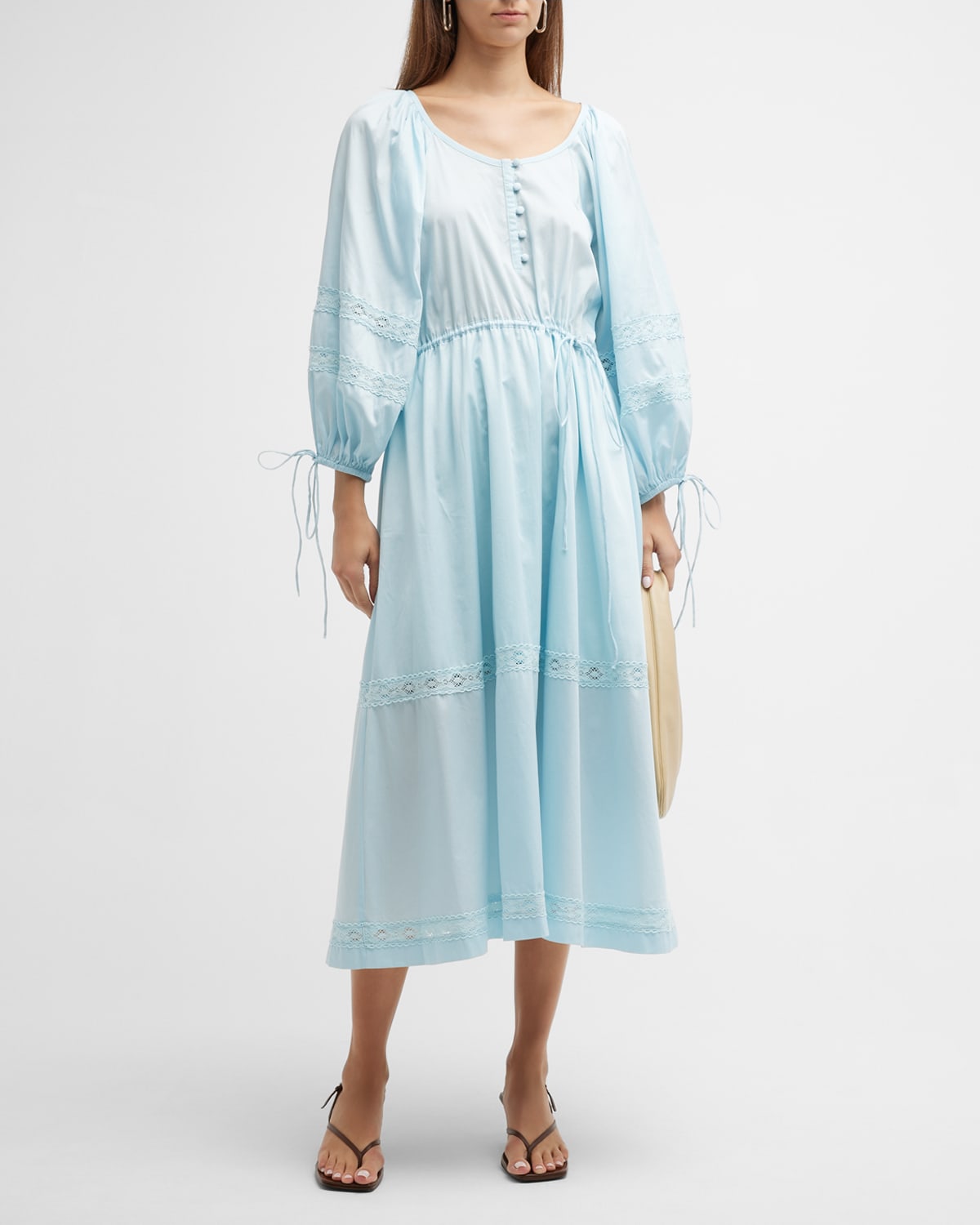 Bell Sleeve Dress | Neiman Marcus