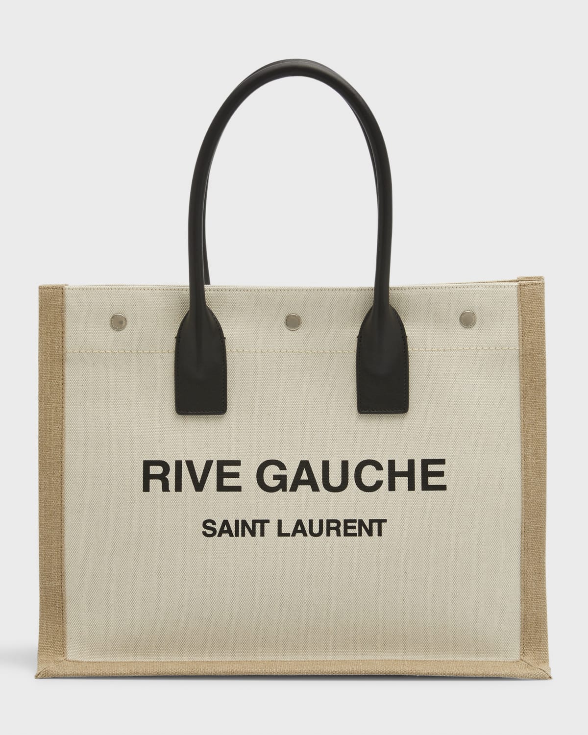 Saint Laurent Rive Gauche Small Tote in Canvas