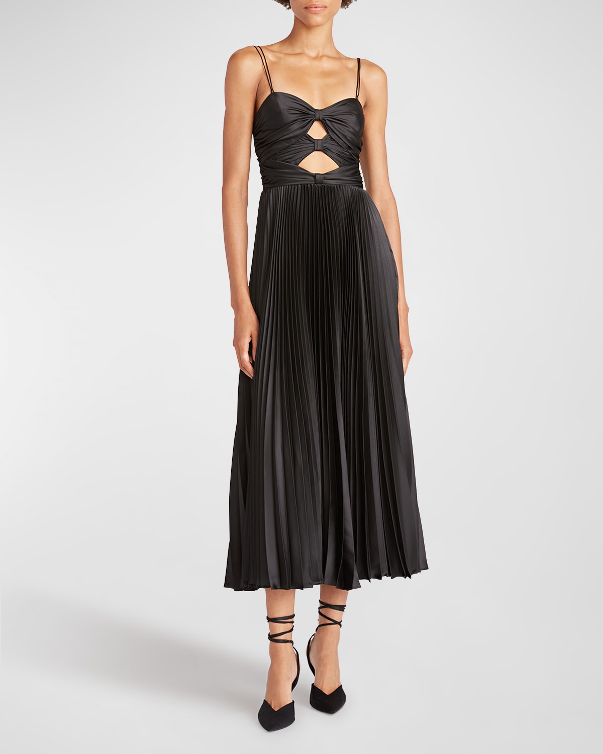 Black Front Zip Dress | Neiman Marcus