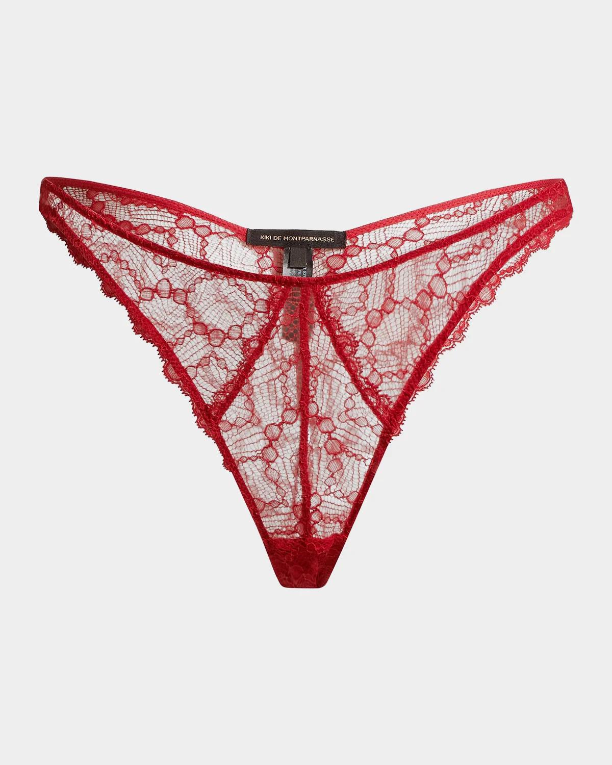 Kiki De Montparnasse Mon Cherie Lace Thong