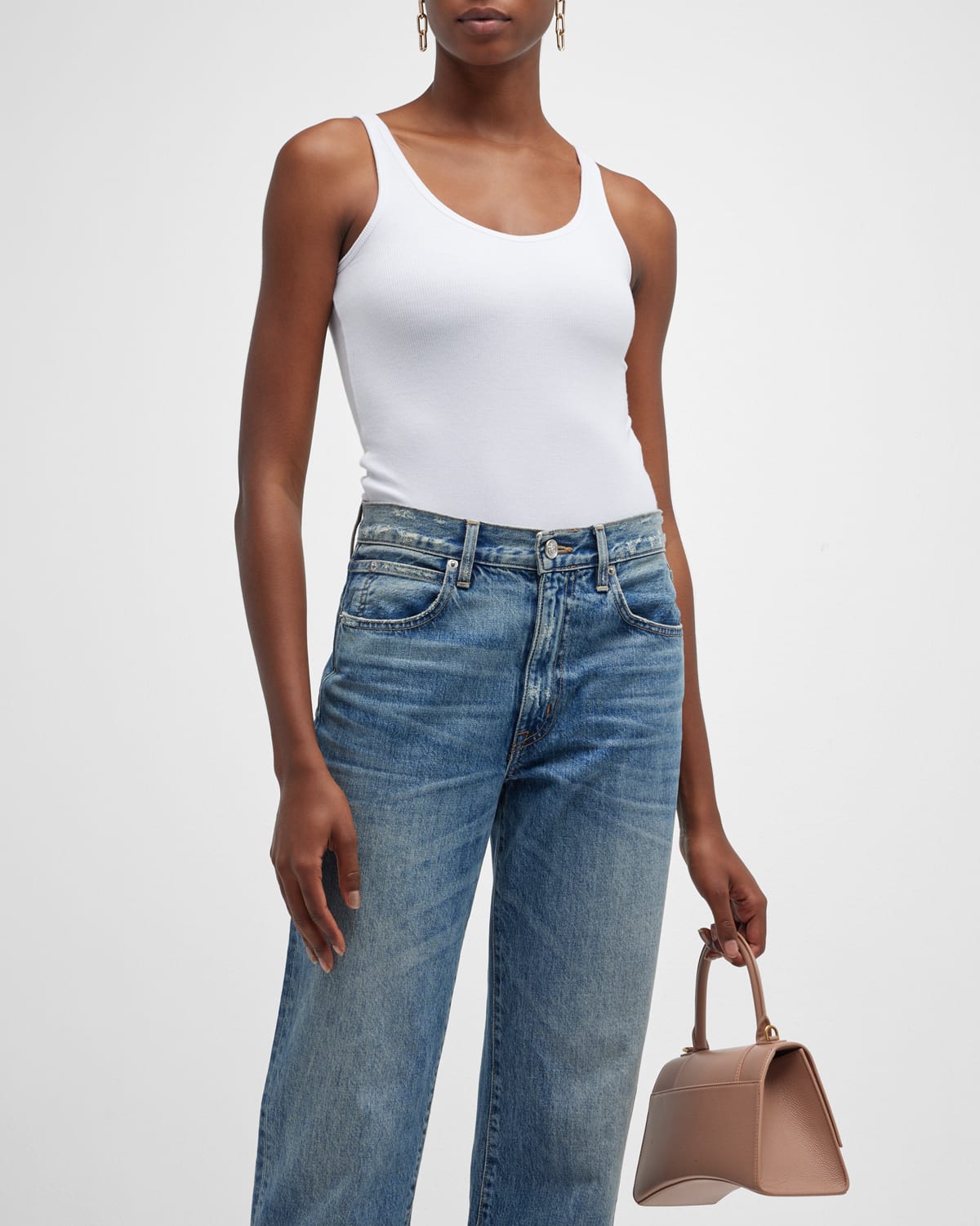 Modal Rib V-Neck Tank Bodysuit