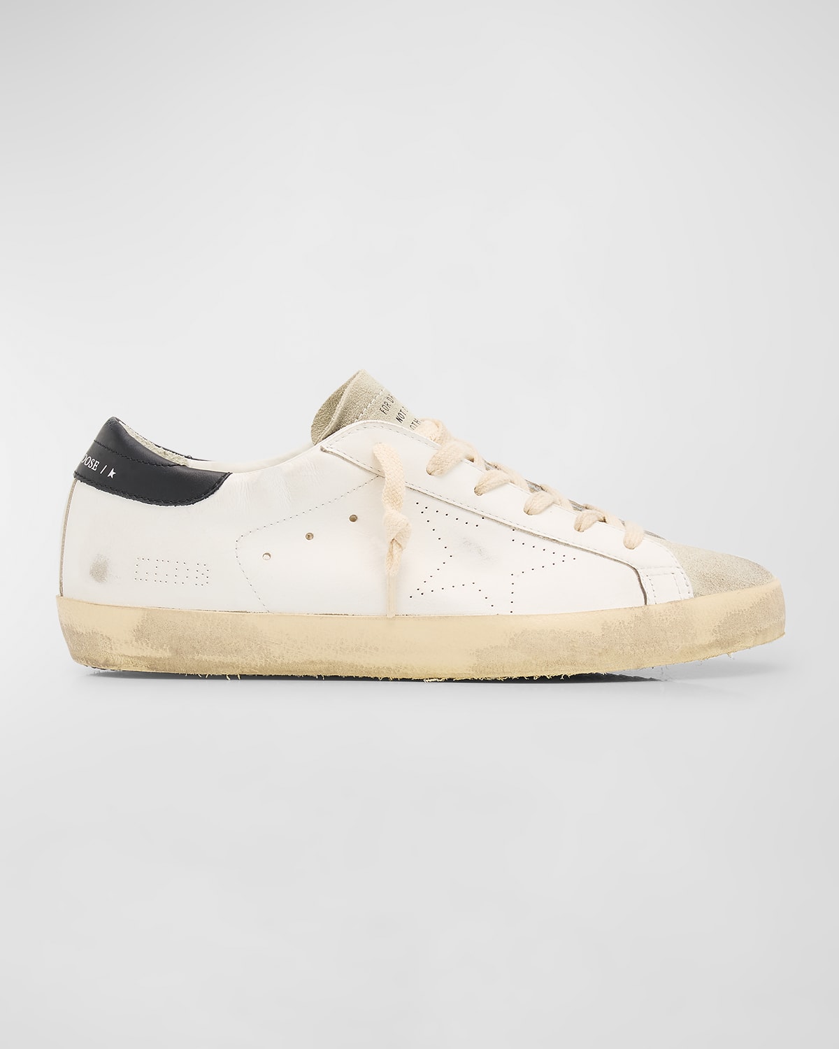 Golden Goose Superstar Mixed Leather Low-Top Sneakers