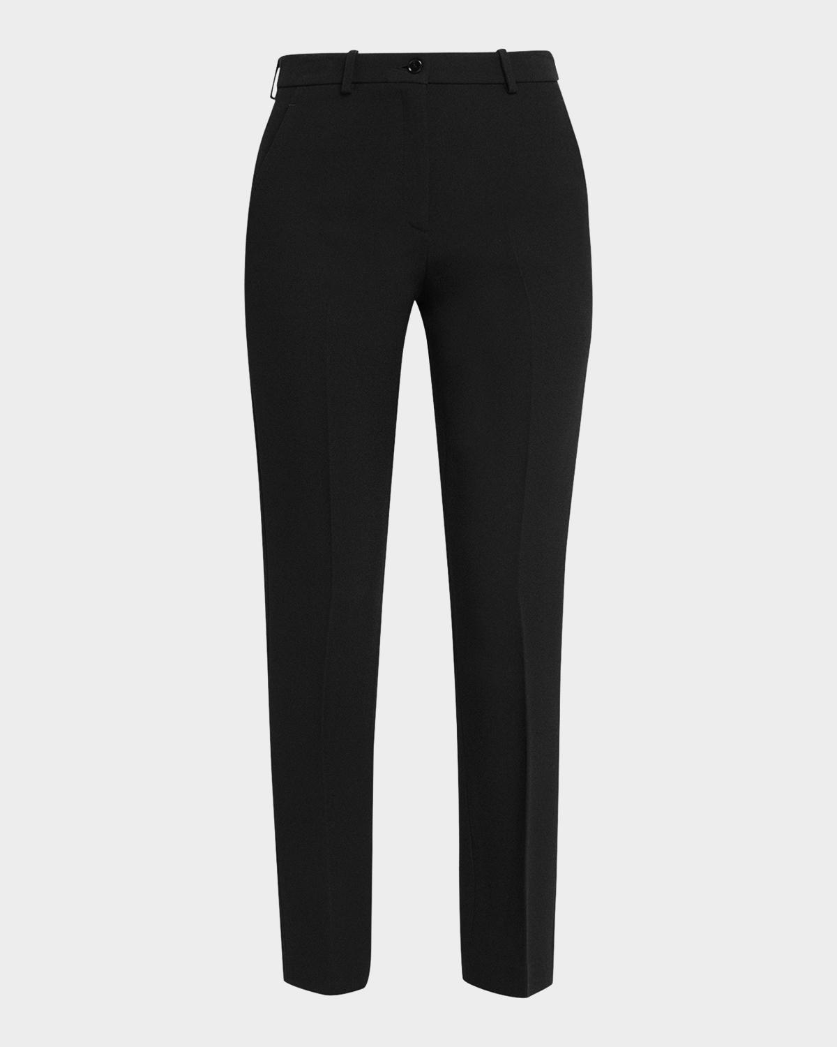 Michael Kors Collection Samantha Double Crepe Sablé Slim-Leg Pants