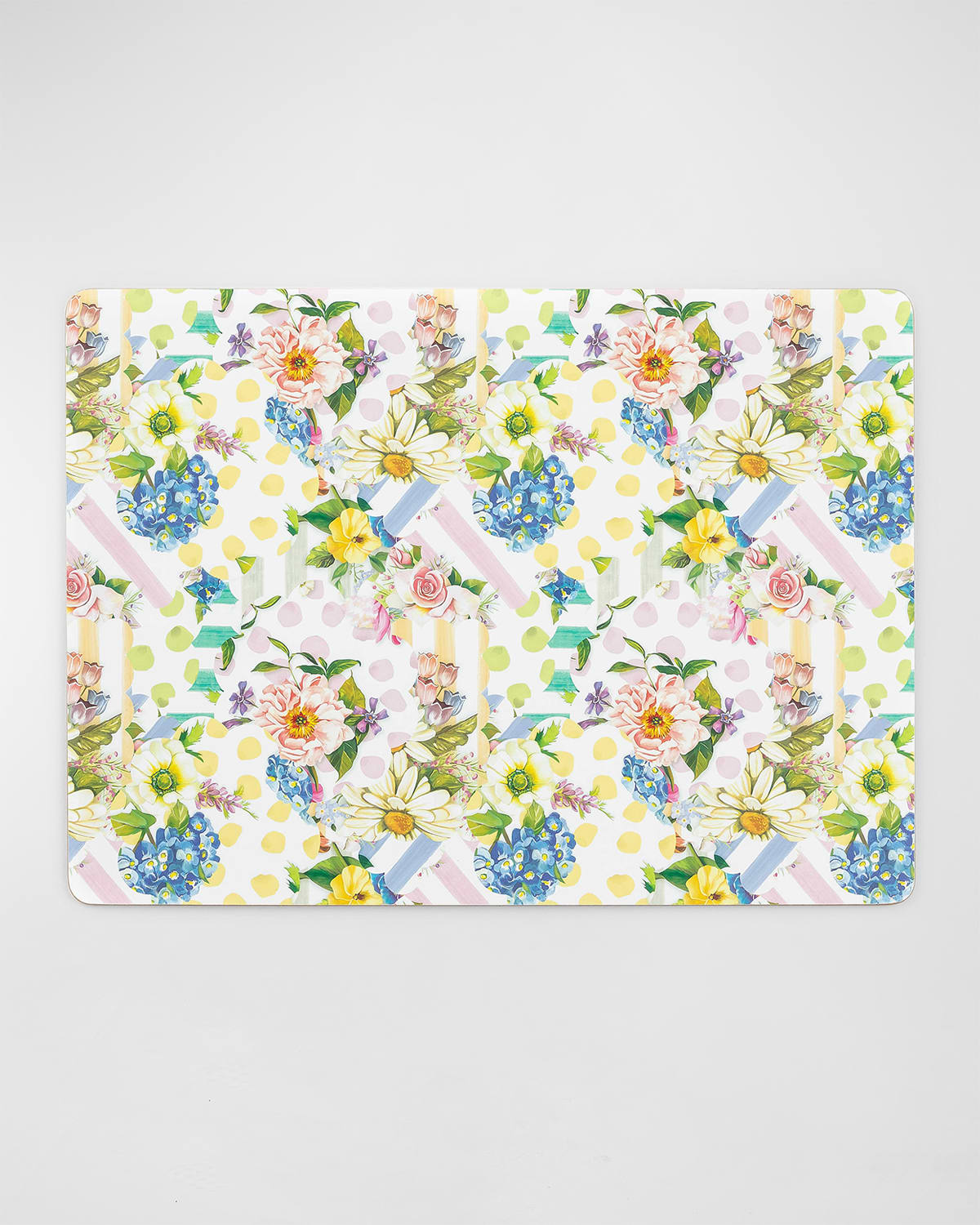 MacKenzie-Childs Wildflowers Cork Back Placemats, Set of 4