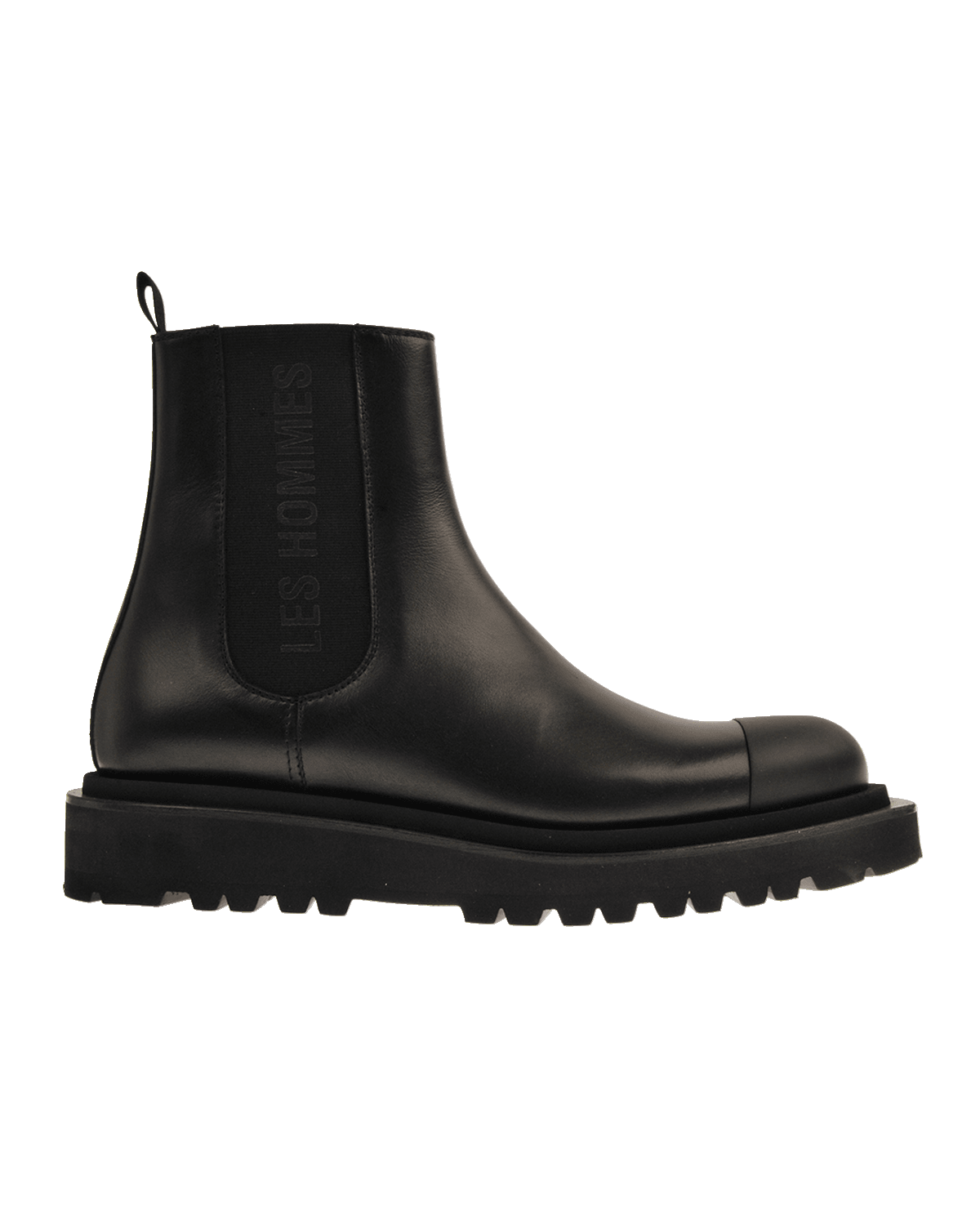 Les Hommes Men's Lug Sole Leather Chelsea Boots