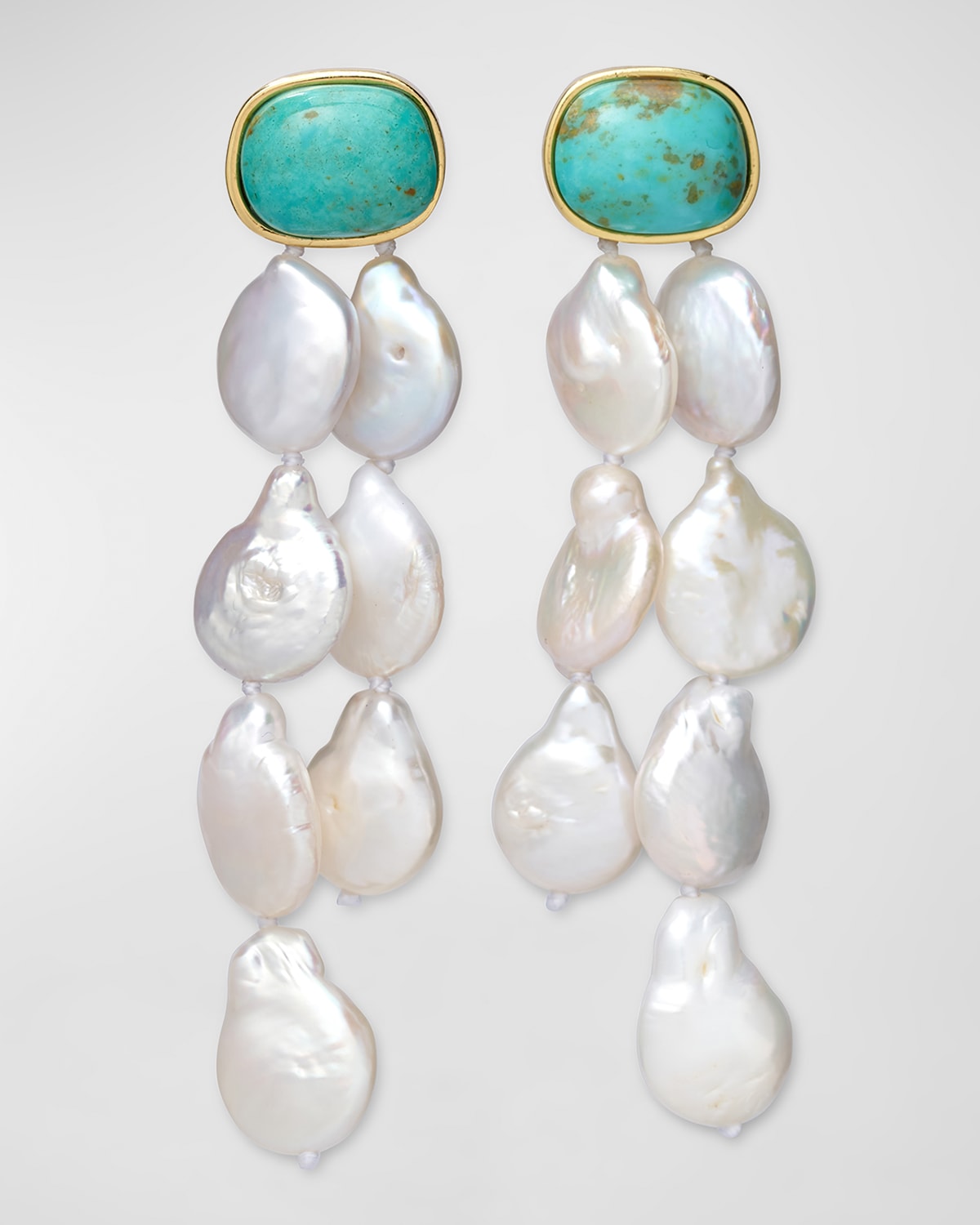 Elyssa Bass Turquoise Drop Earrings main image 1