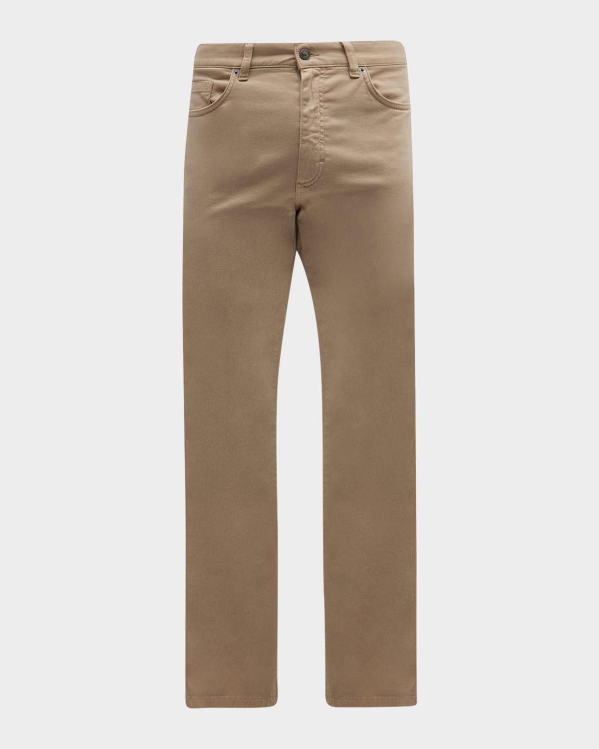 ZEGNA Men's Brushed Cotton 5-Pocket Trousers