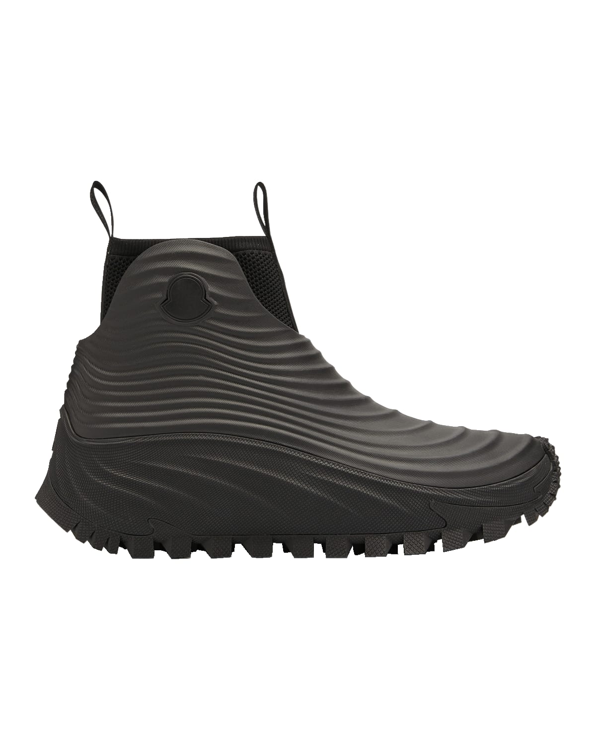 Moncler Men's Acqua High Ribbed Rain Boots