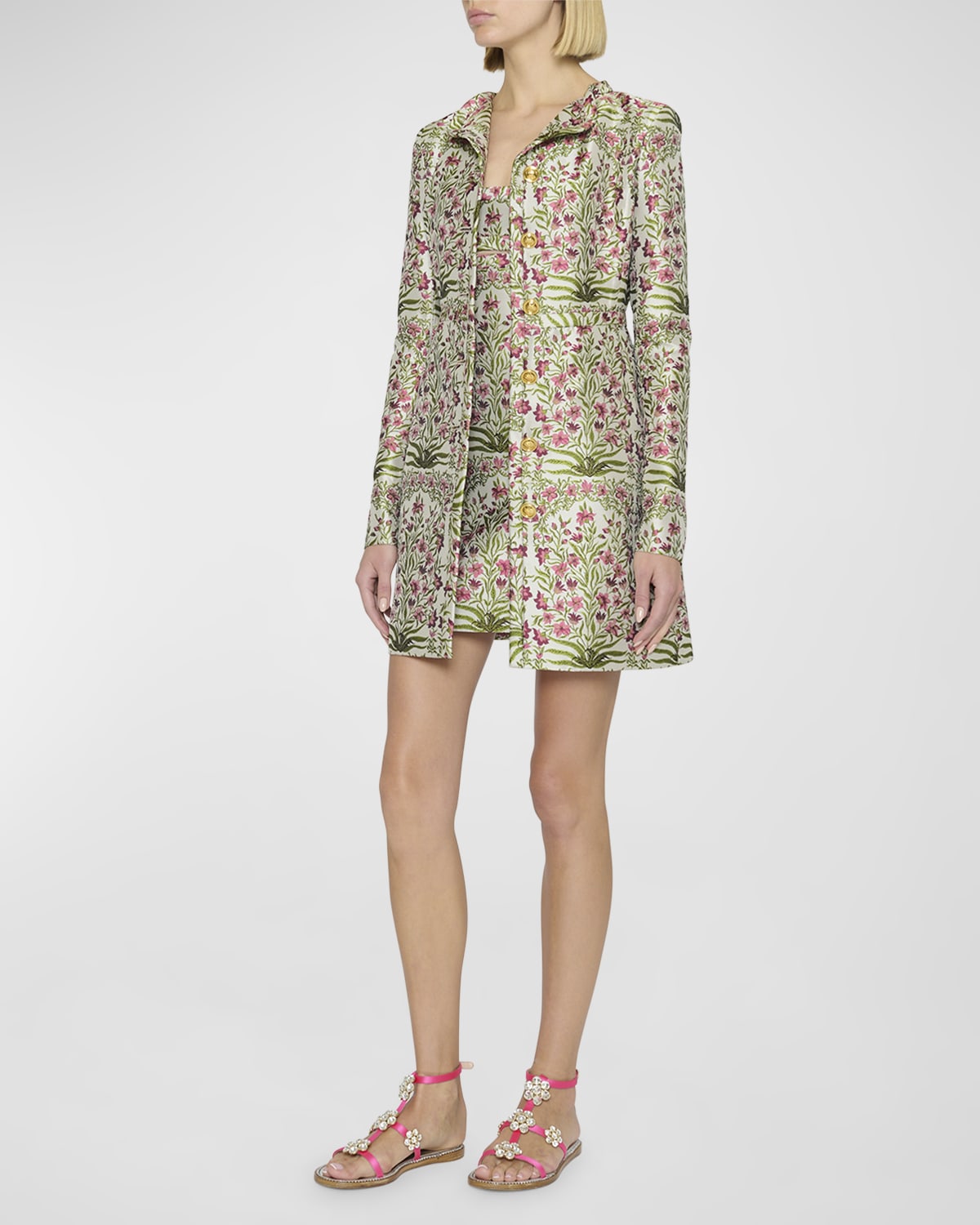 Dali Coat in Royal Jacquard main image 0