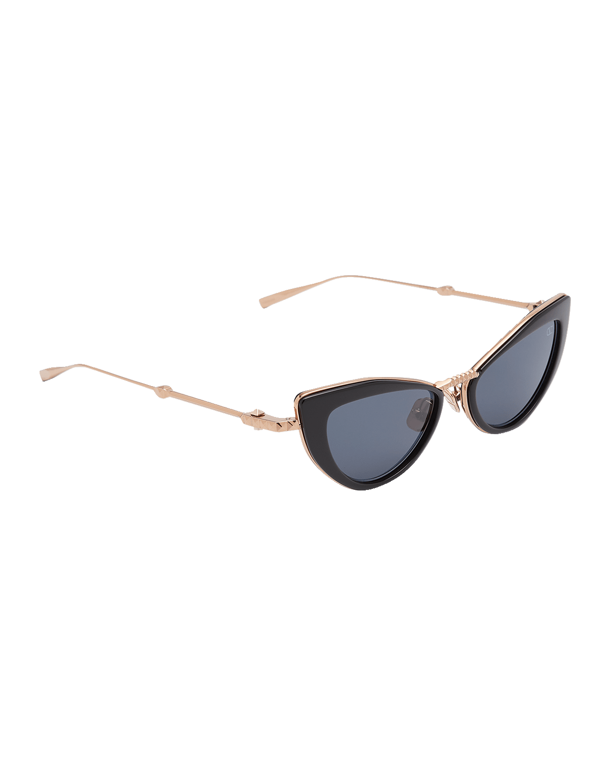 Valentino Garavani VIII Titanium & Acetate Cat-Eye Sunglasses