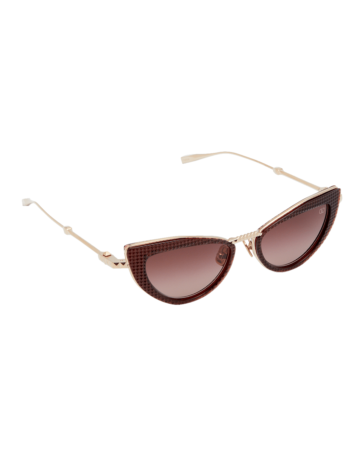 Valentino Garavani VIII Titanium & Acetate Cat-Eye Sunglasses