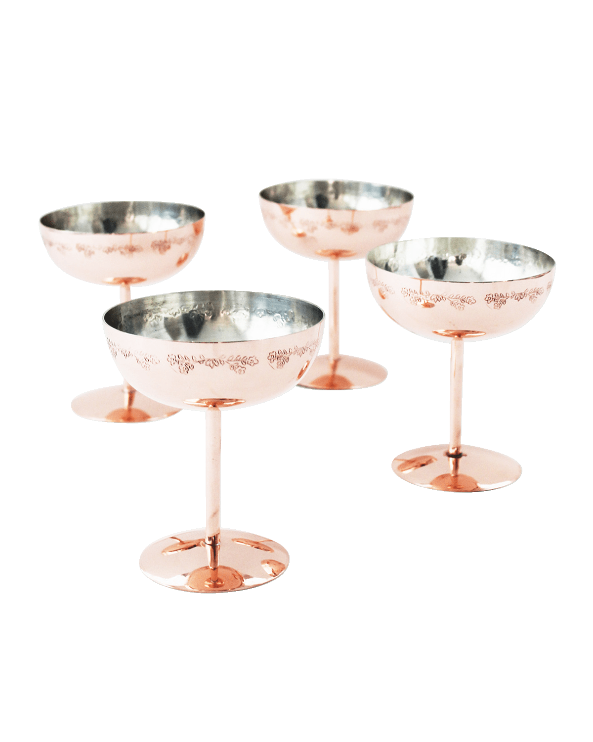 Coppermill Kitchen Vintage-Inspired Coupe Glasses, Set of 2