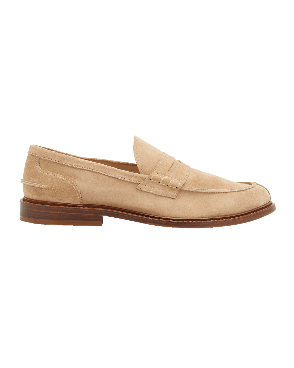 Brunello Cucinelli Men's Suede Leather Penny Loafers