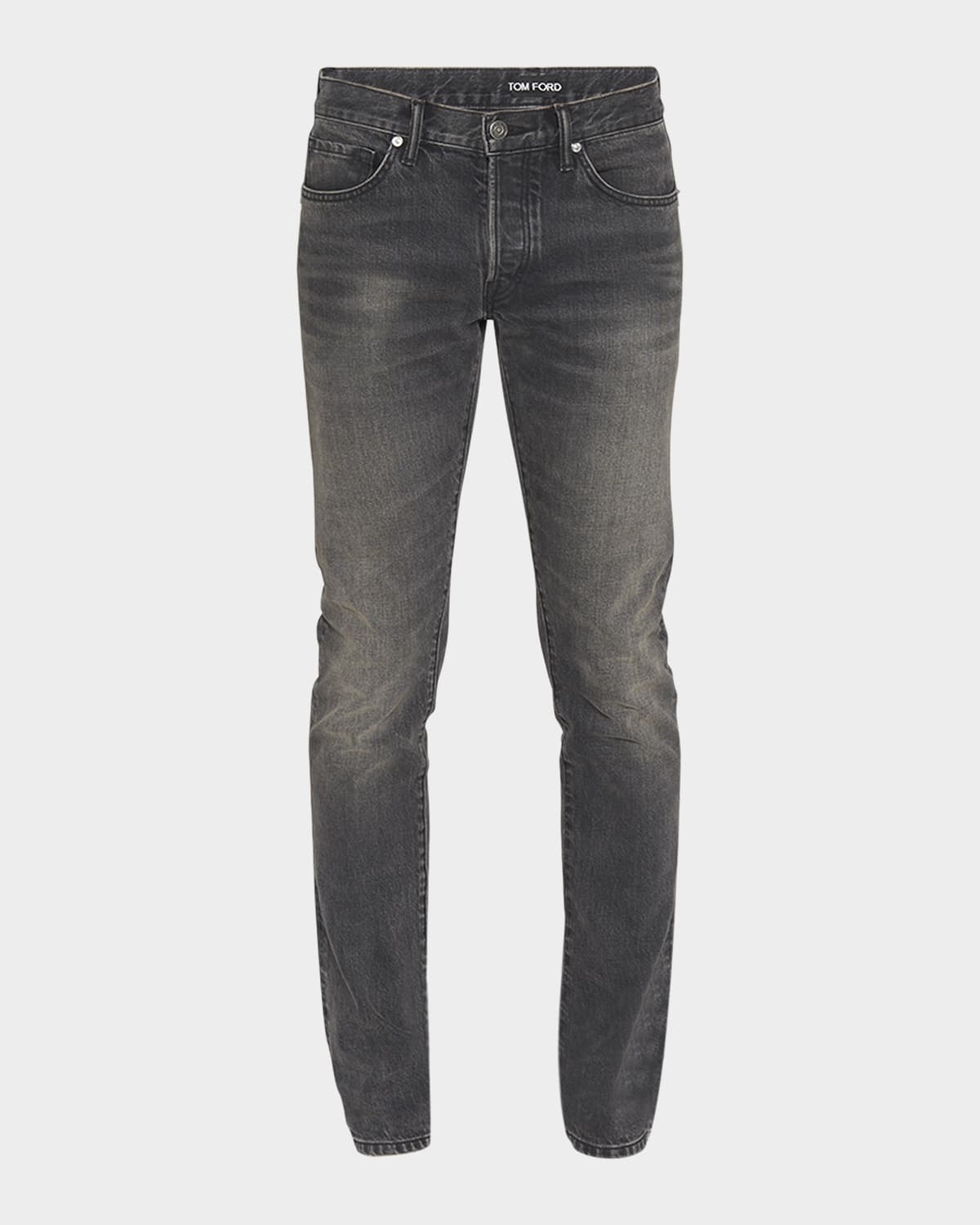TOM FORD Men's Slim Fit Black Wash Jeans