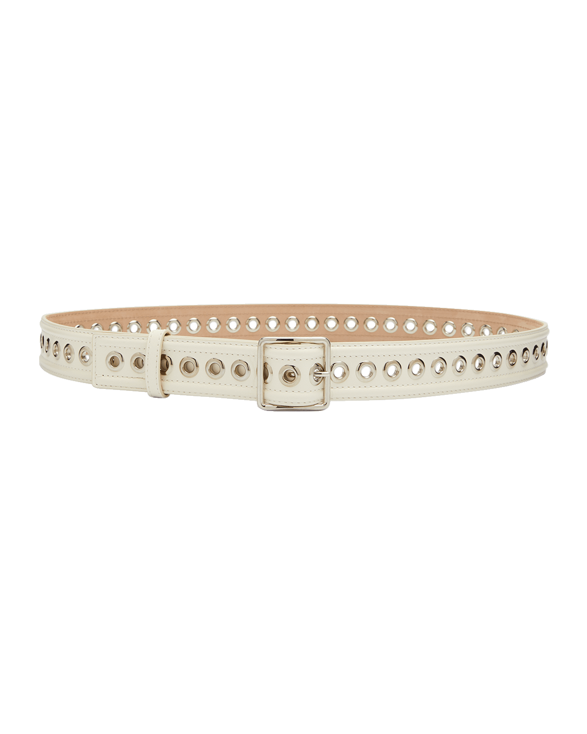 Alexander McQueen Small Eyelet Leather Belt