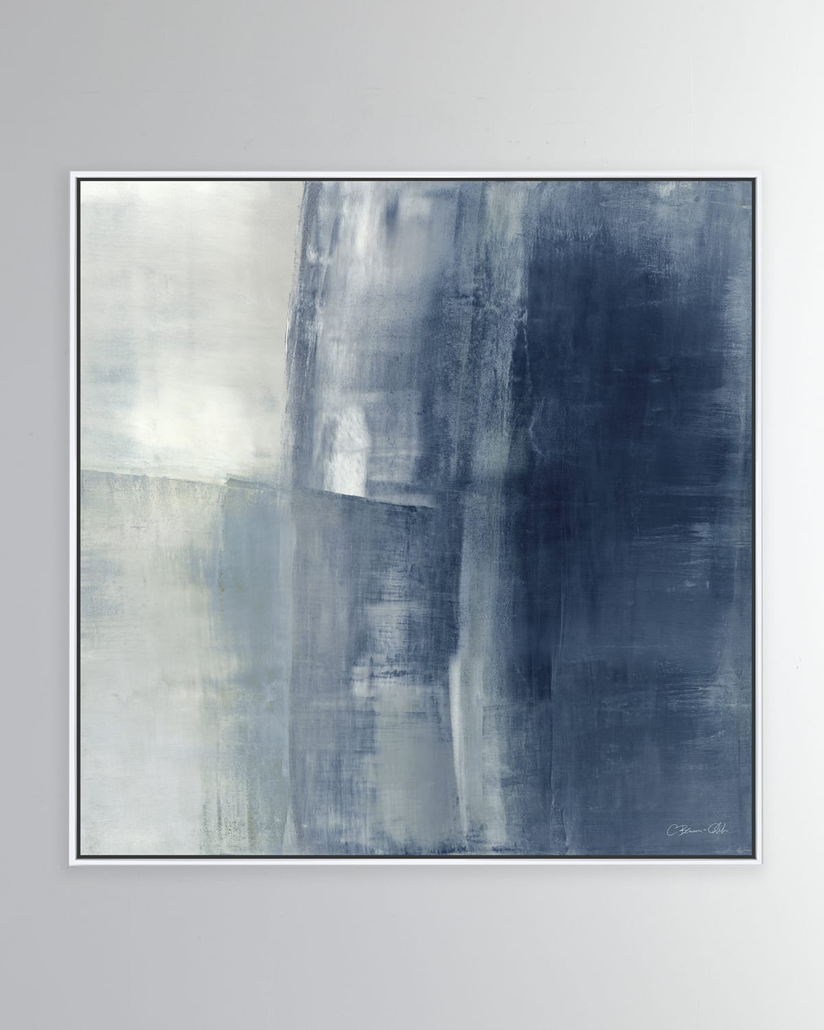 Benson-Cobb Studios "Surfaces in Blue" Hand-Embellished Giclee, 49" Sq. | Thumbnail 4