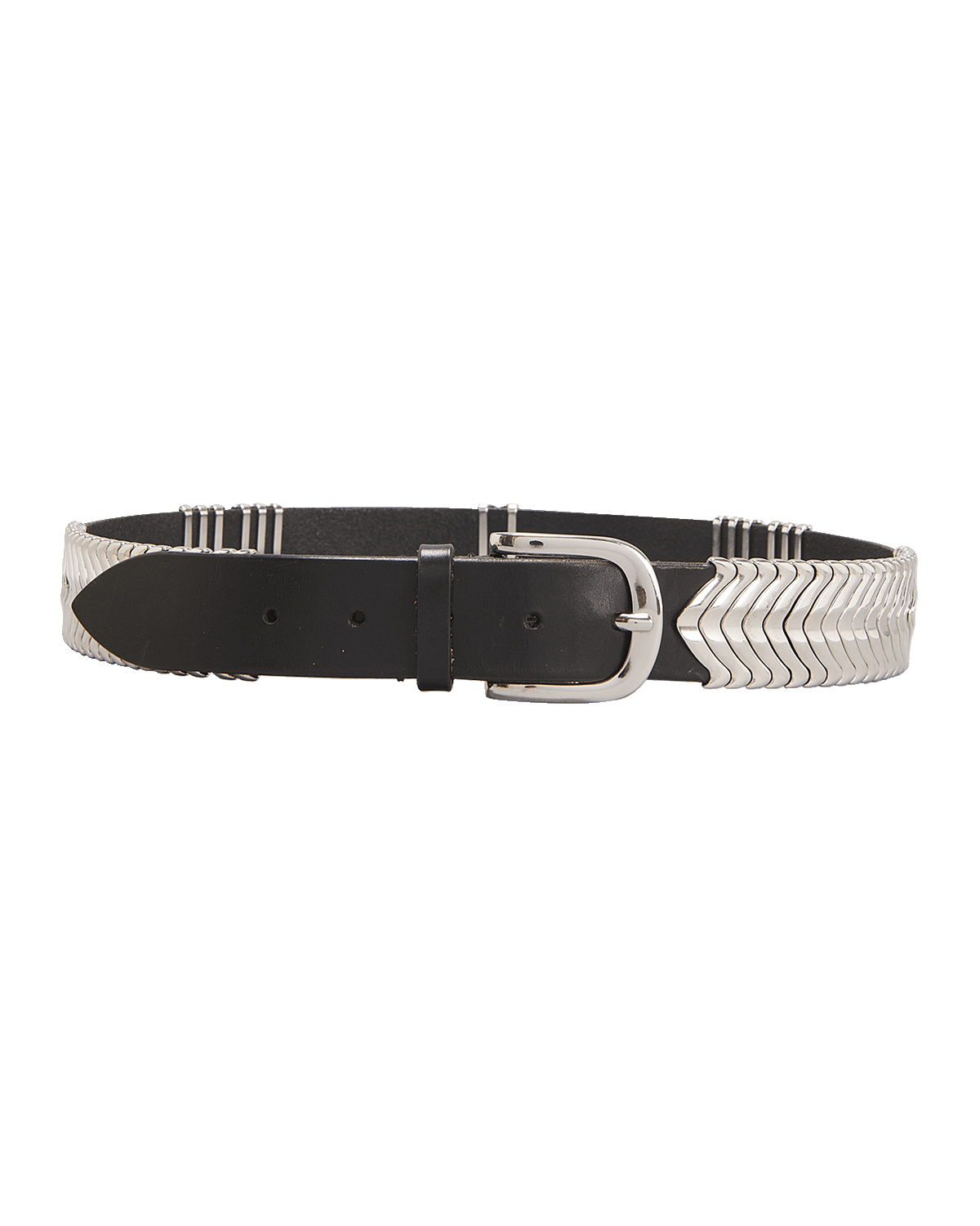 Isabel Marant Tehora Chevron Metal & Leather Belt