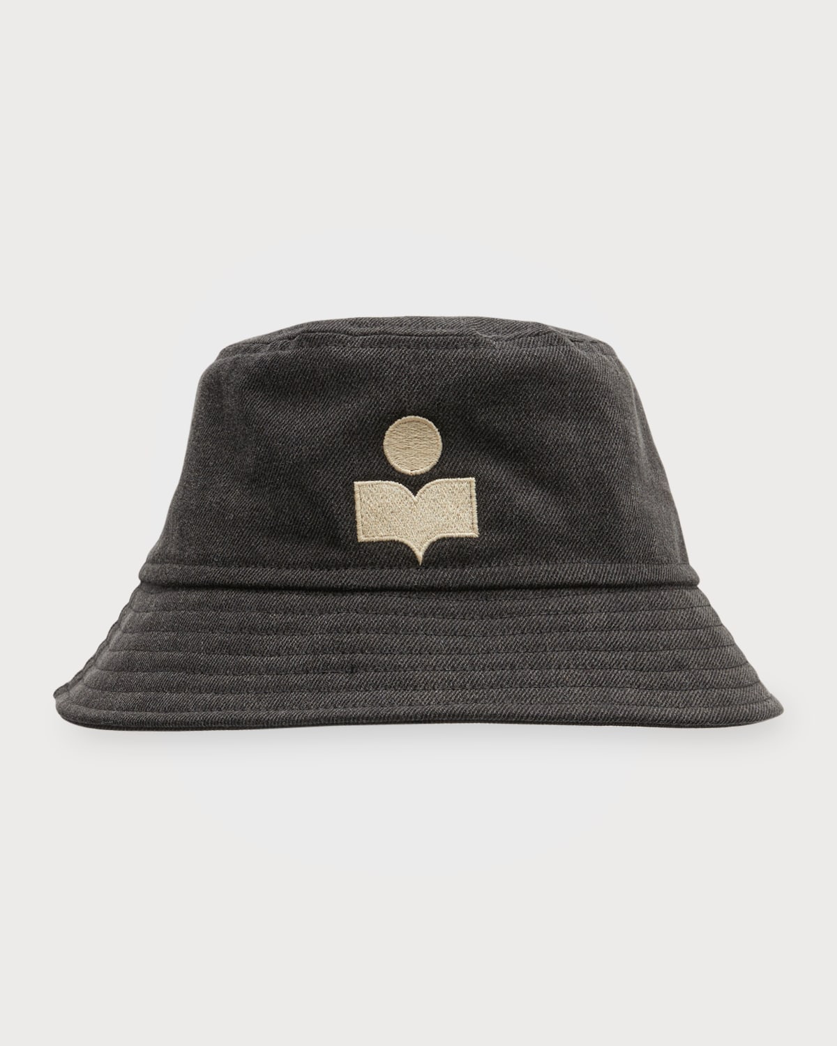Isabel Marant Haley Logo Denim Bucket Hat