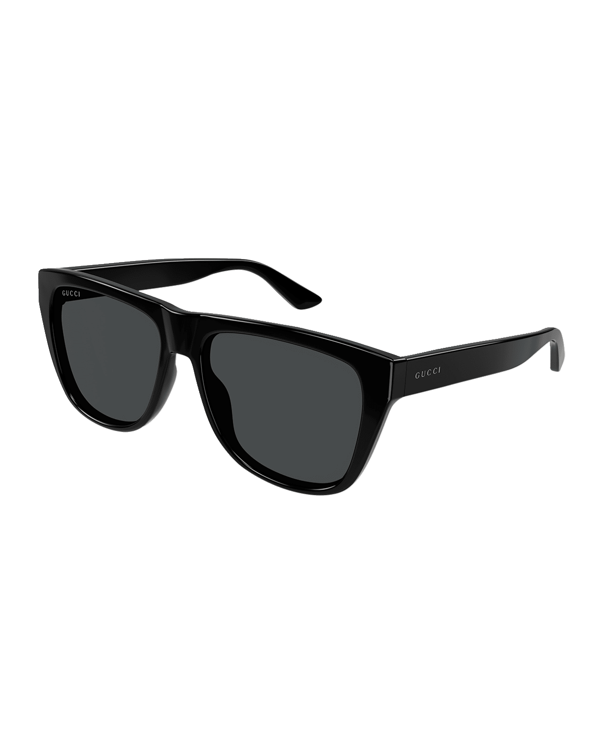 Gucci Men's Logo Rectangle Acetate Sunglasses