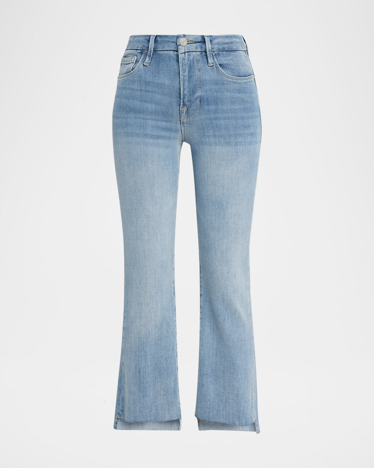 FRAME Le Crop Mini Boot Step Fray Jeans