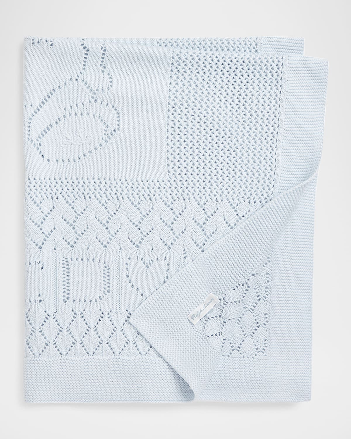 Ralph Lauren Childrenswear Boy's Pointelle Teddy Bear Blanket