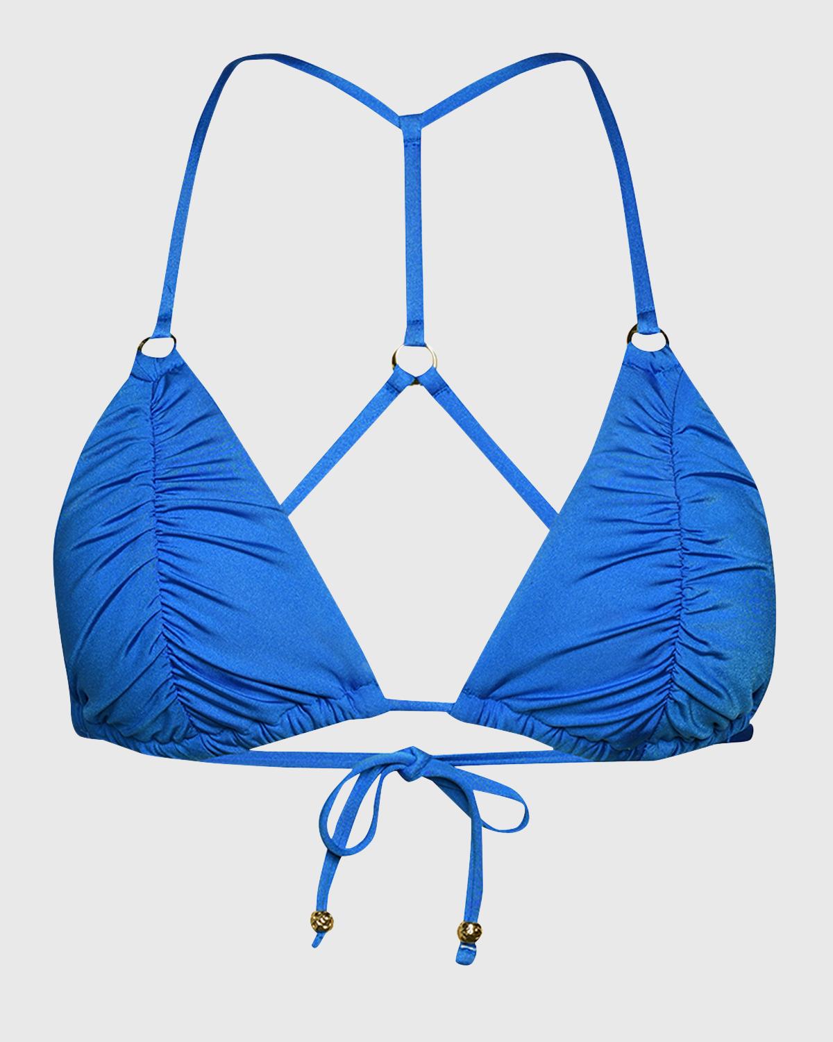 Sunshine 79 Gypset Tri-Slider Shirred Bikini Top