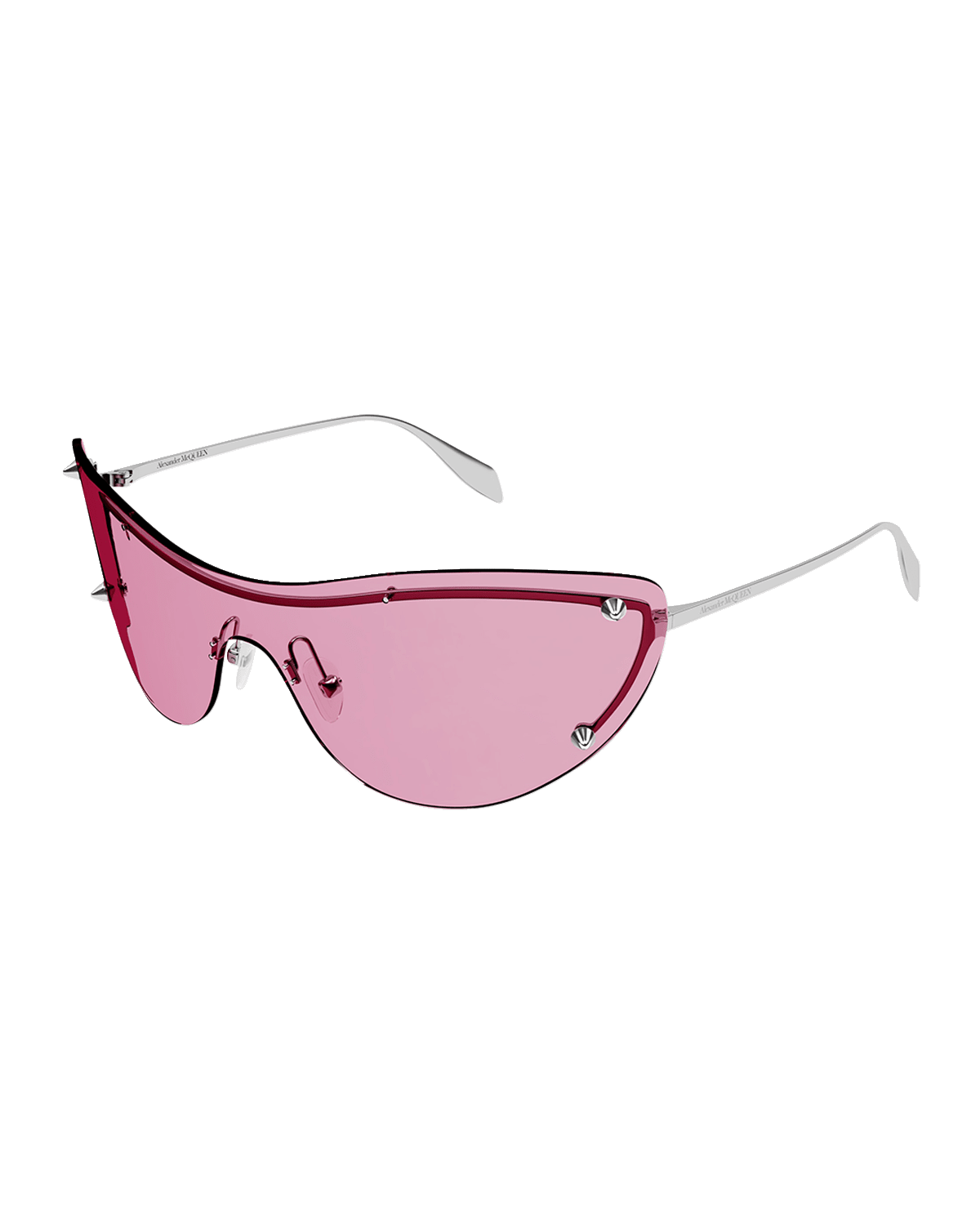 Alexander McQueen Metal Cat-Eye Sunglasses