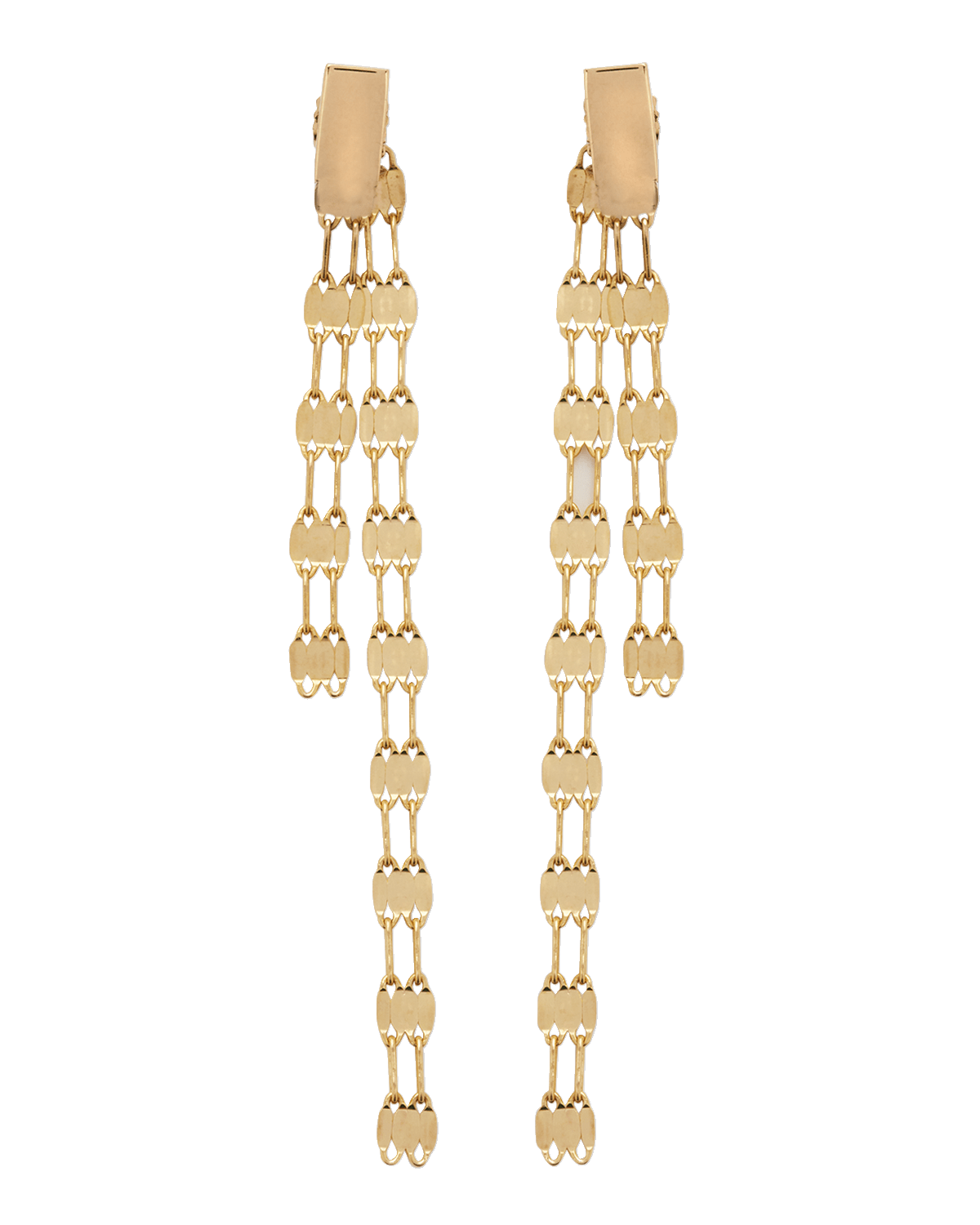 LANA St Barts Linear Front and Back Earrings