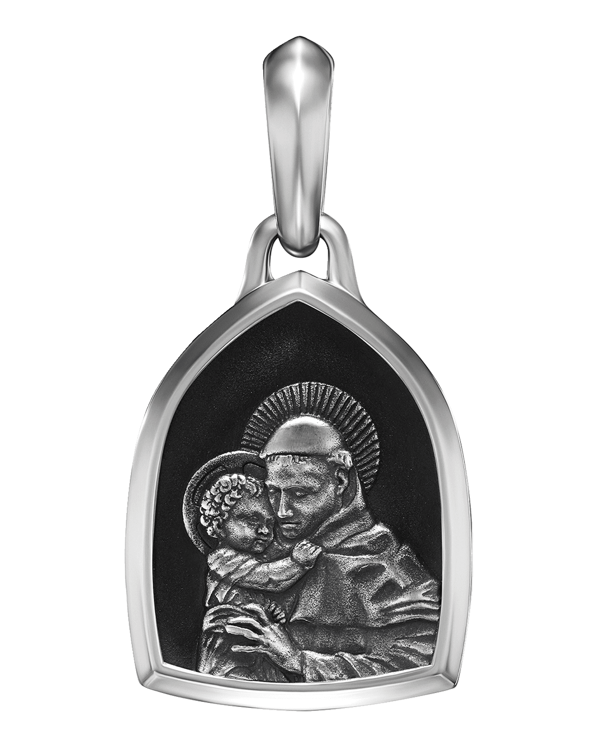 David Yurman Men's St. Anthony Pendant in Silver, 21.8mm