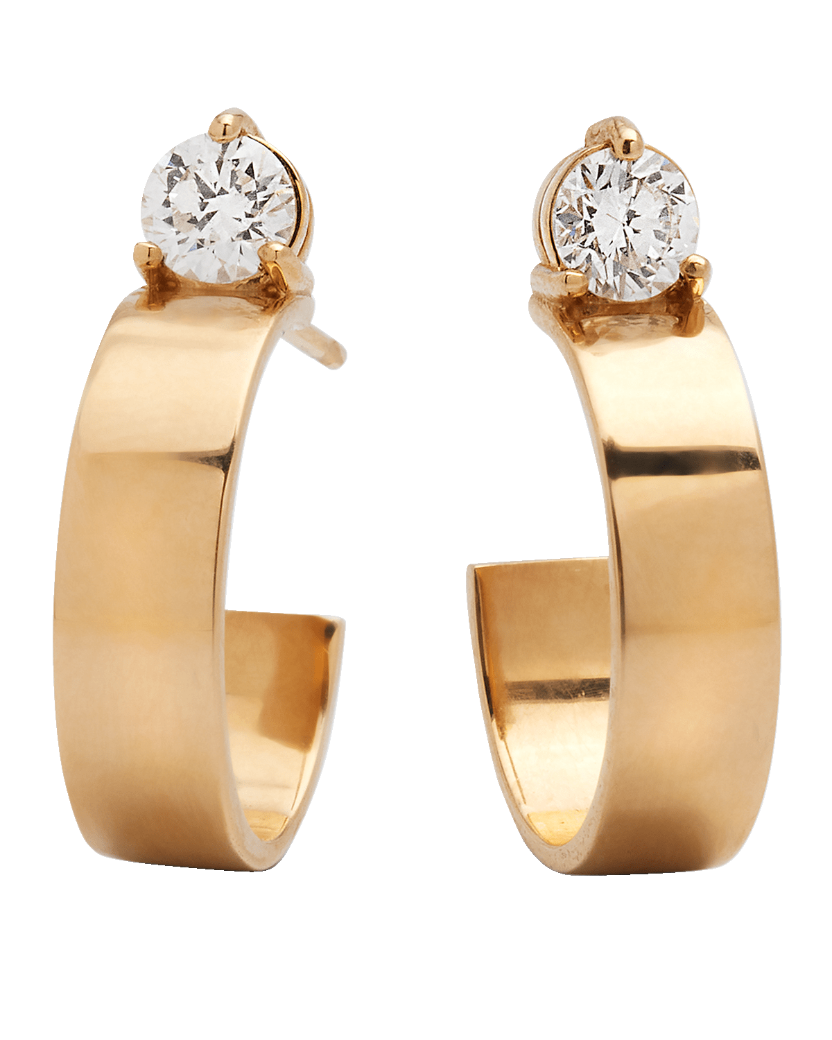LANA Solo Diamond Hoop Earrings
