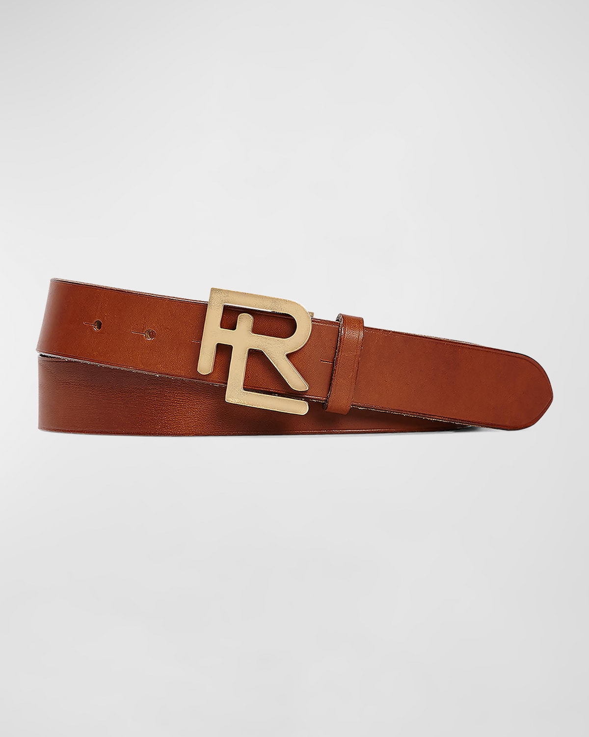 Ralph Lauren Purple Label Men's Leather RL-Logo Belt