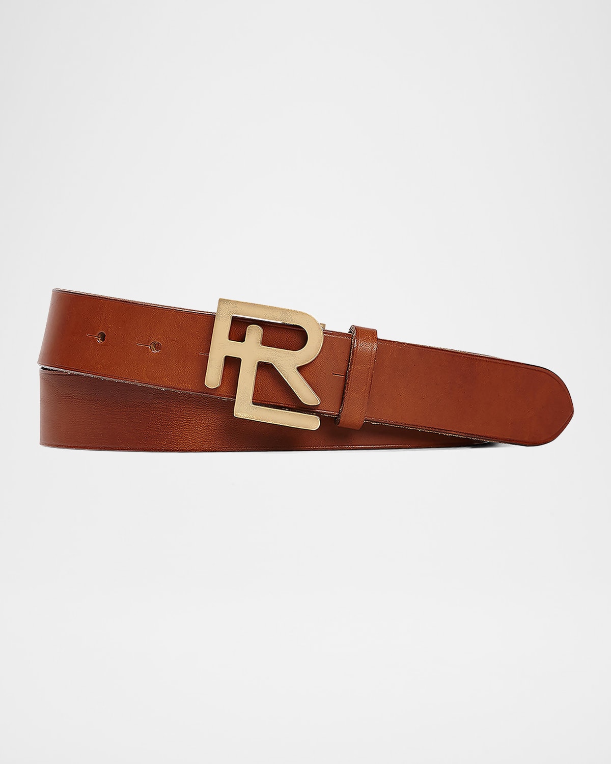Ralph Lauren Purple Label Men 's Leather RL-Logo Belt