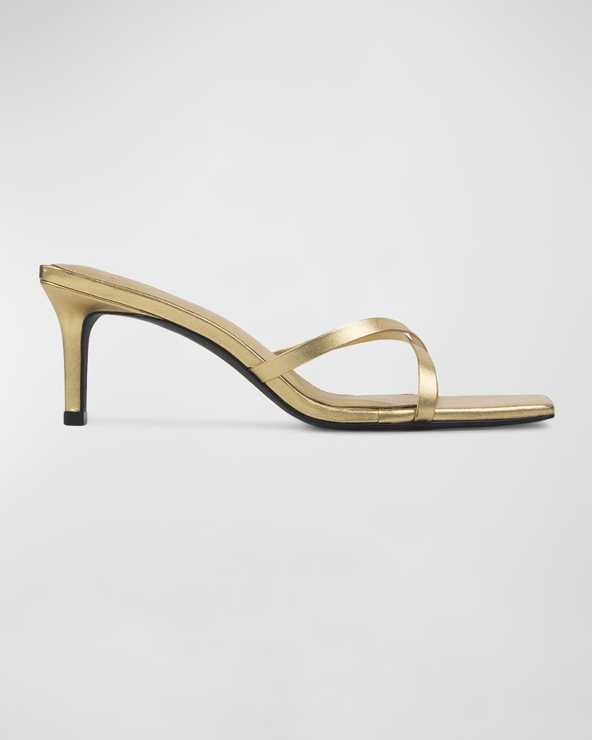 gold slide sandals