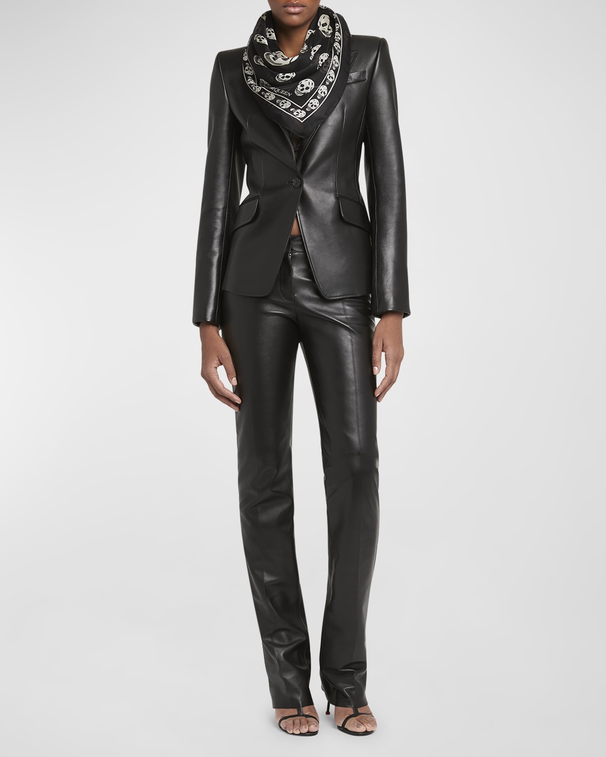 Alexander McQueen Skull Wool Scarf