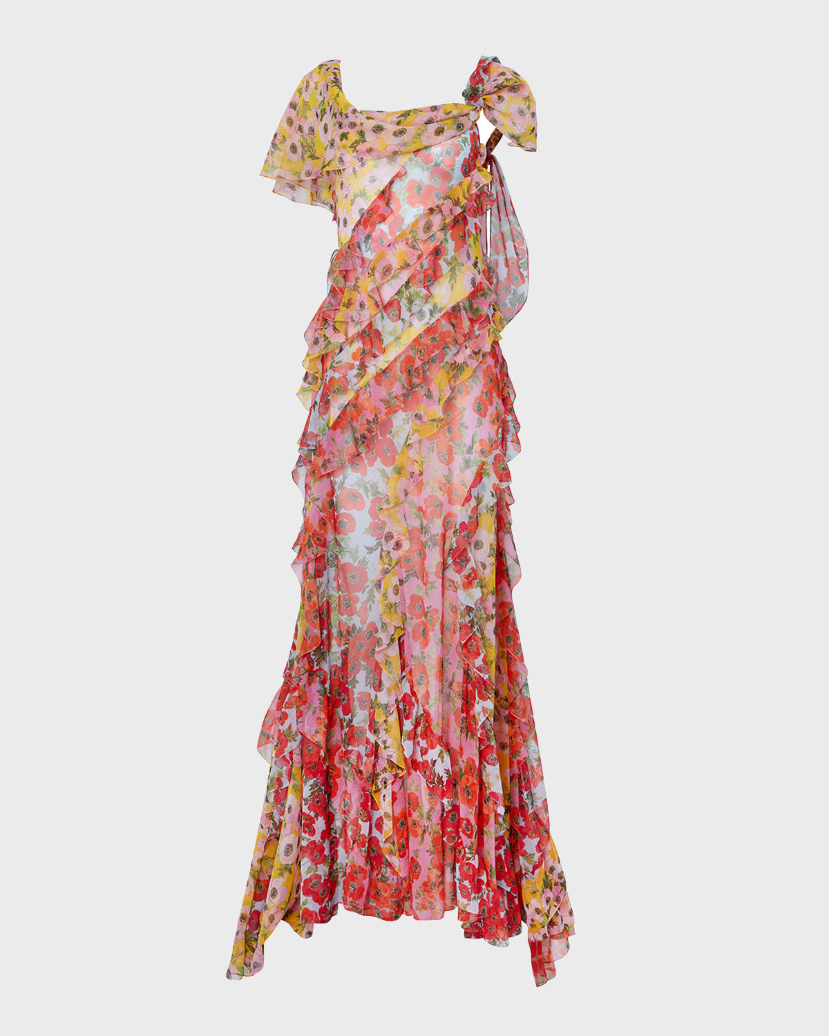 Silk Chiffon Gown Neiman Marcus