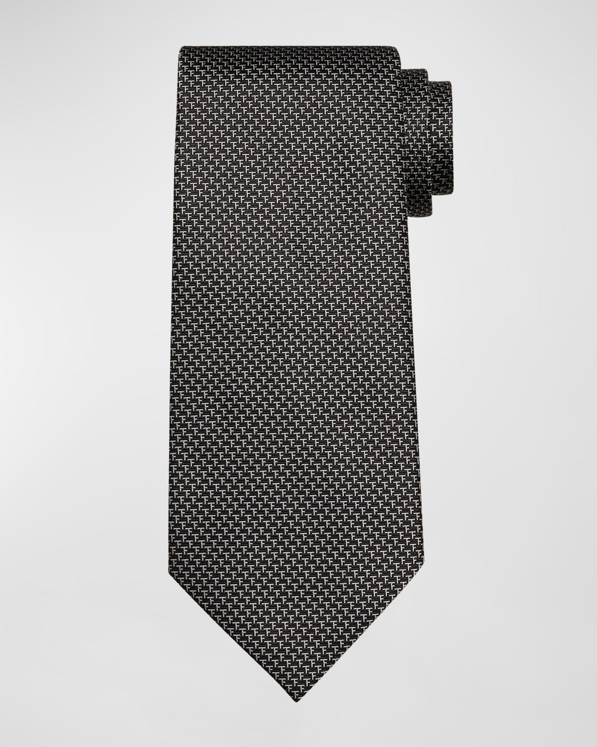 TOM FORD Men's Micro-TF Jacquard Silk Tie