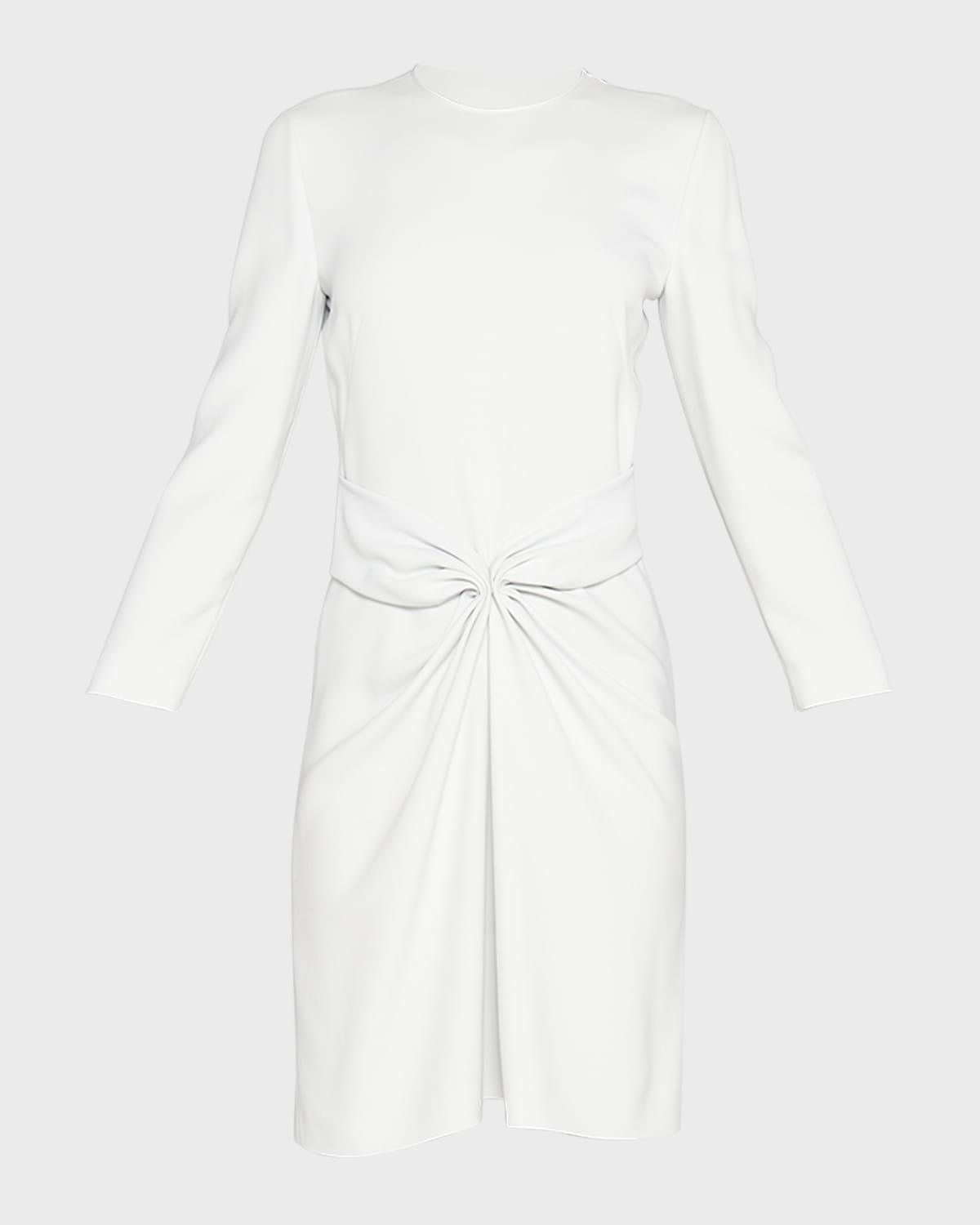 Giorgio Armani Ruched Long-Sleeve A-Line Dress