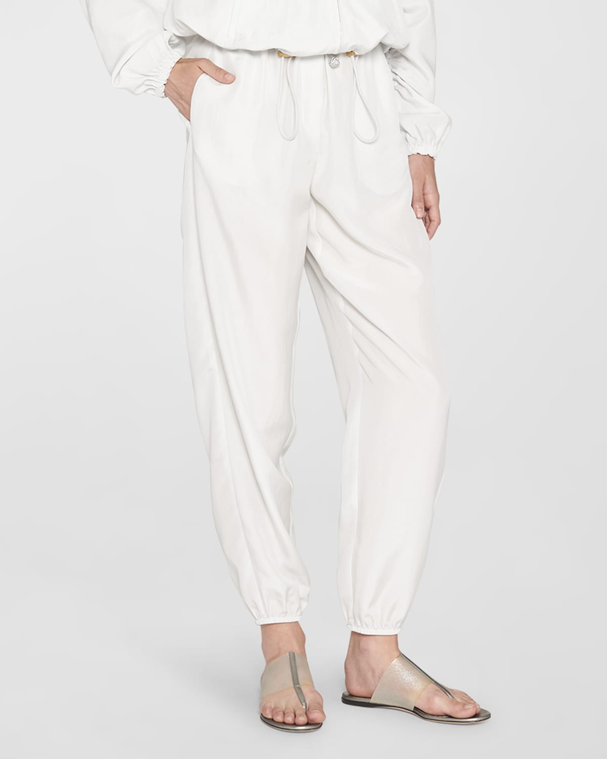 White Silk Pants Neiman Marcus — free download