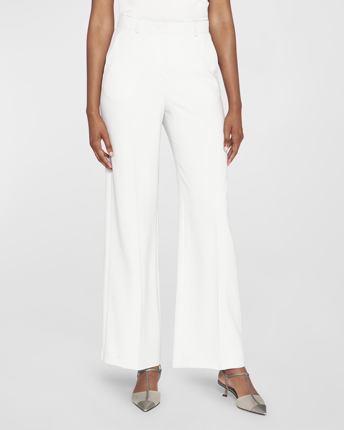 Giorgio Armani Straight-Leg Viscose Cady Trousers
