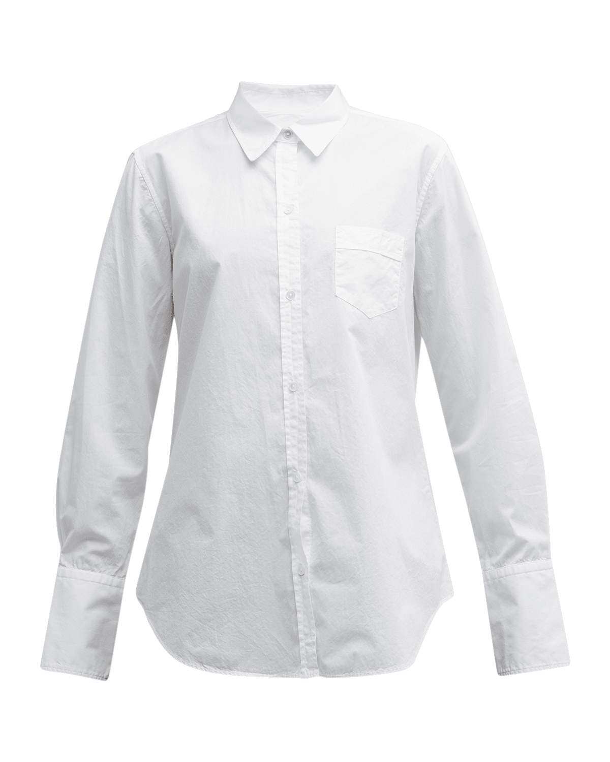 Nili Lotan Long-Sleeve Collared Tunic Shirt