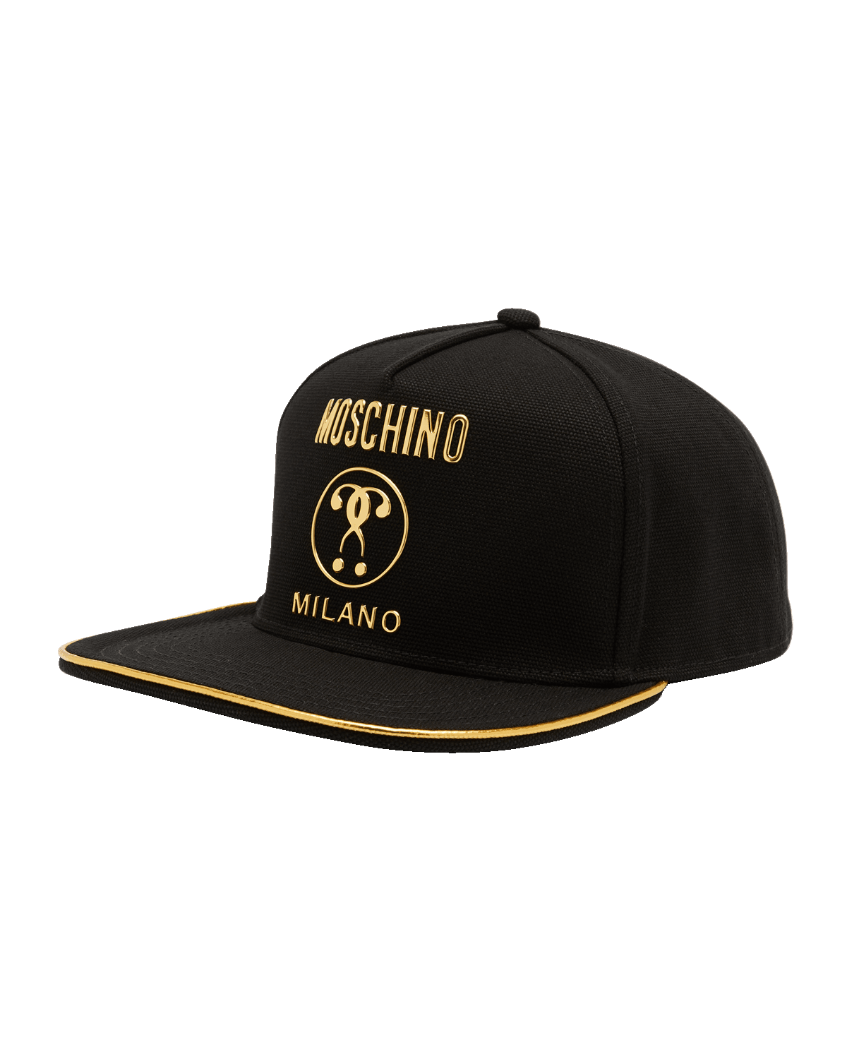 Moschino Men's Cappello Flat Brim Logo Baseball Cap