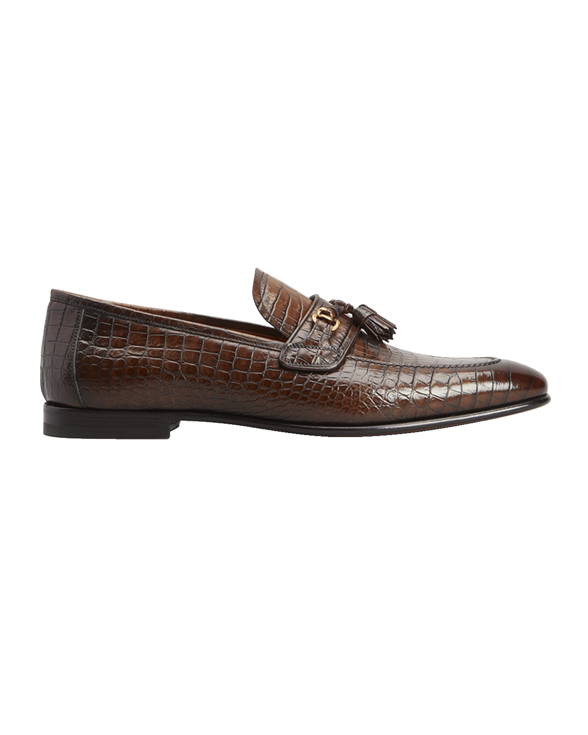 Donald Pliner Men's Dacio Croc-Effect Leather Loafers | Neiman Marcus