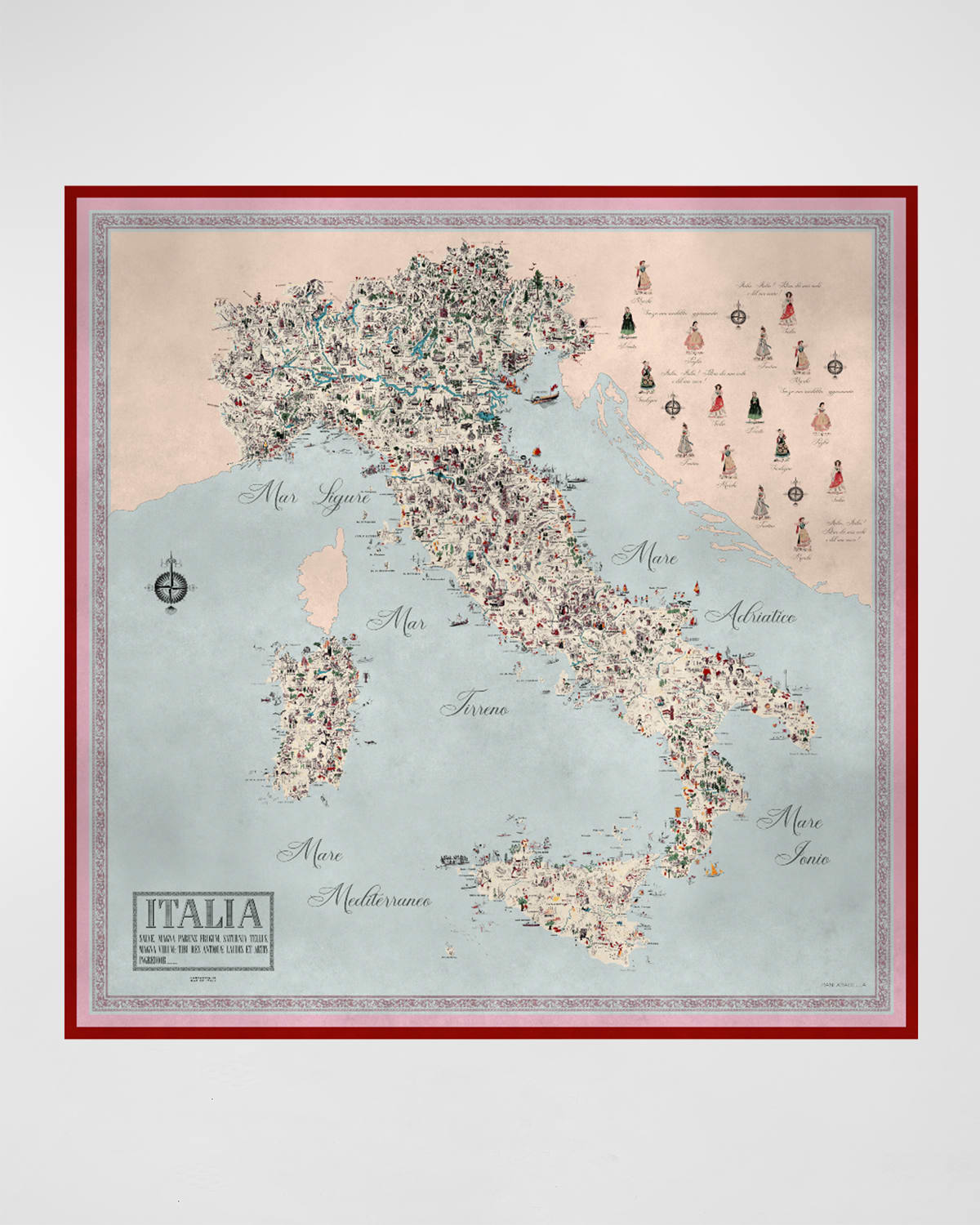 Rani Arabella Italy Cashmere-Blend Scarf