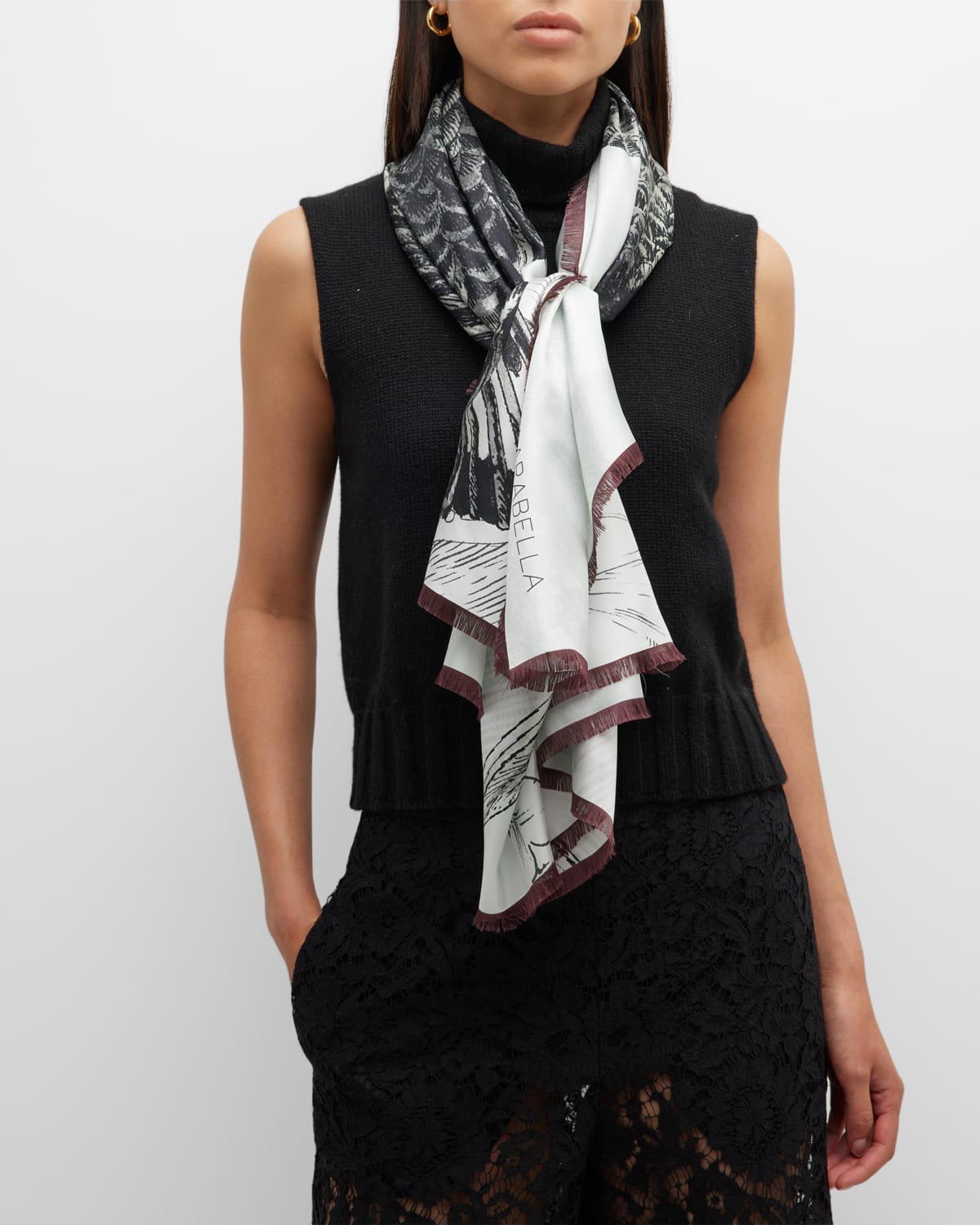 Rani Arabella Sparrow Silk Scarf