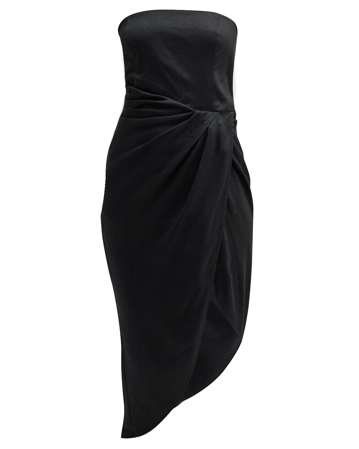 Gauge 81 Lica Strapless Linen Midi Dress