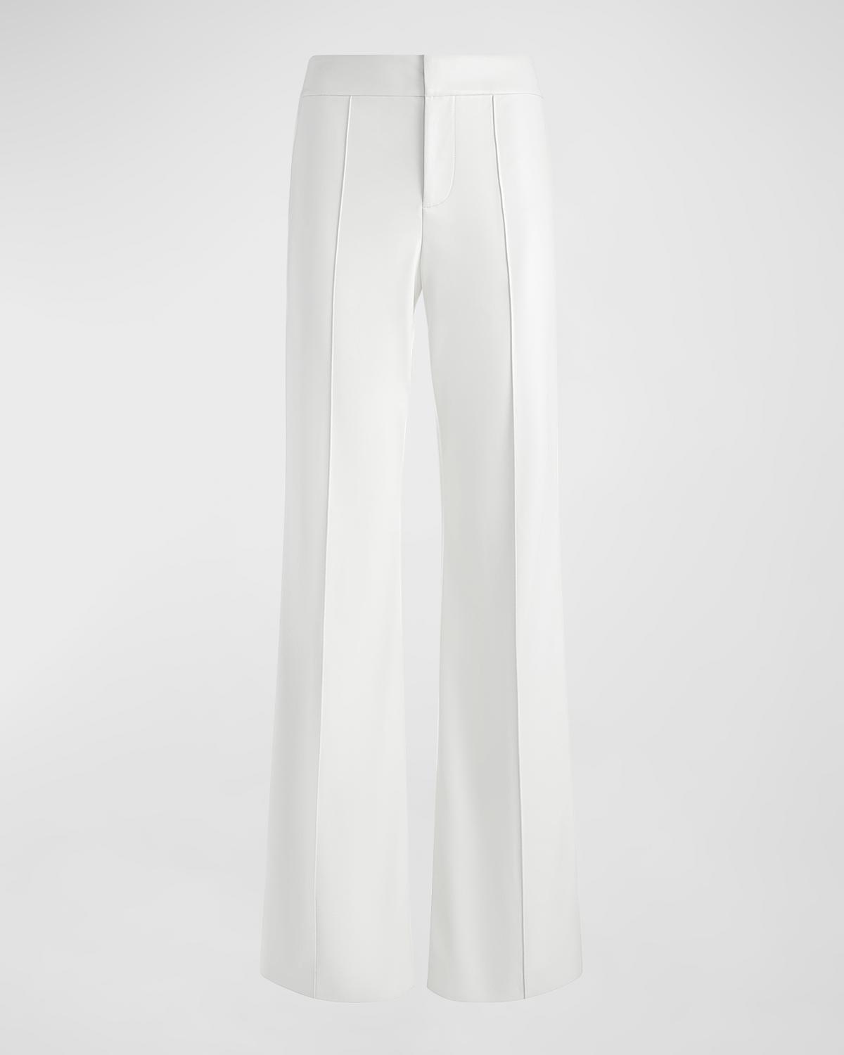ALICE + OLIVIA Dylan Vegan Leather Wide-Leg Pants
