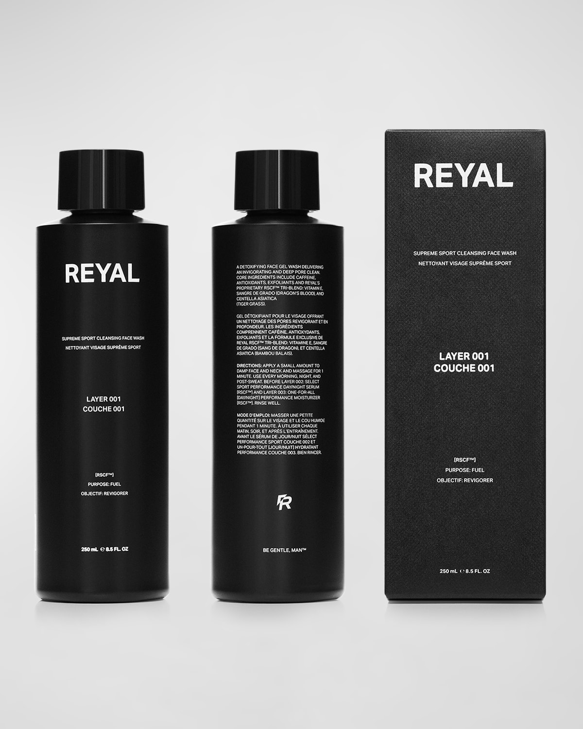 REYAL Men's Layer 001 - Supreme Sport Cleansing Face Wash, 8.4 oz.