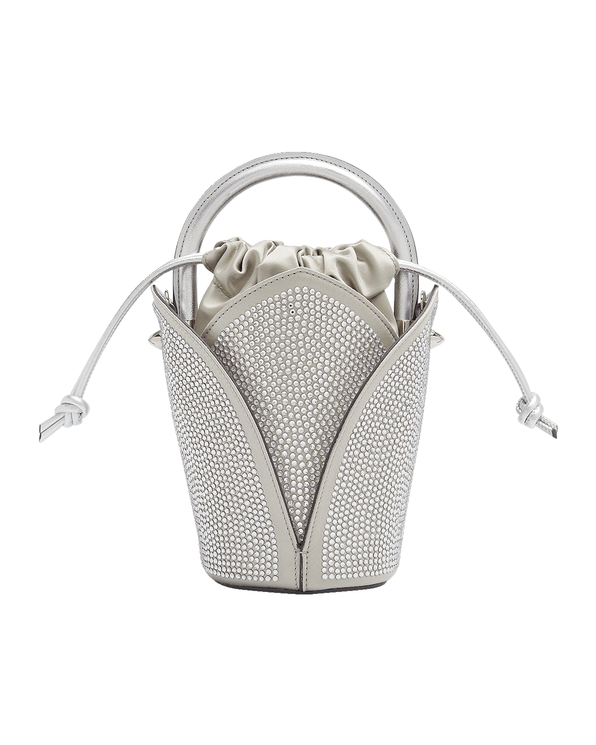 Oscar de la Renta Tulipan Nano Crystal Top-Handle Bag